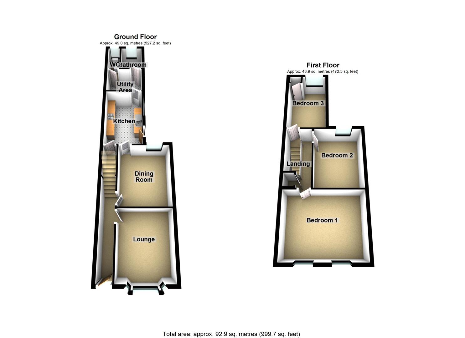 3 Bedrooms Terraced house for sale in Park Street, Luton LU1