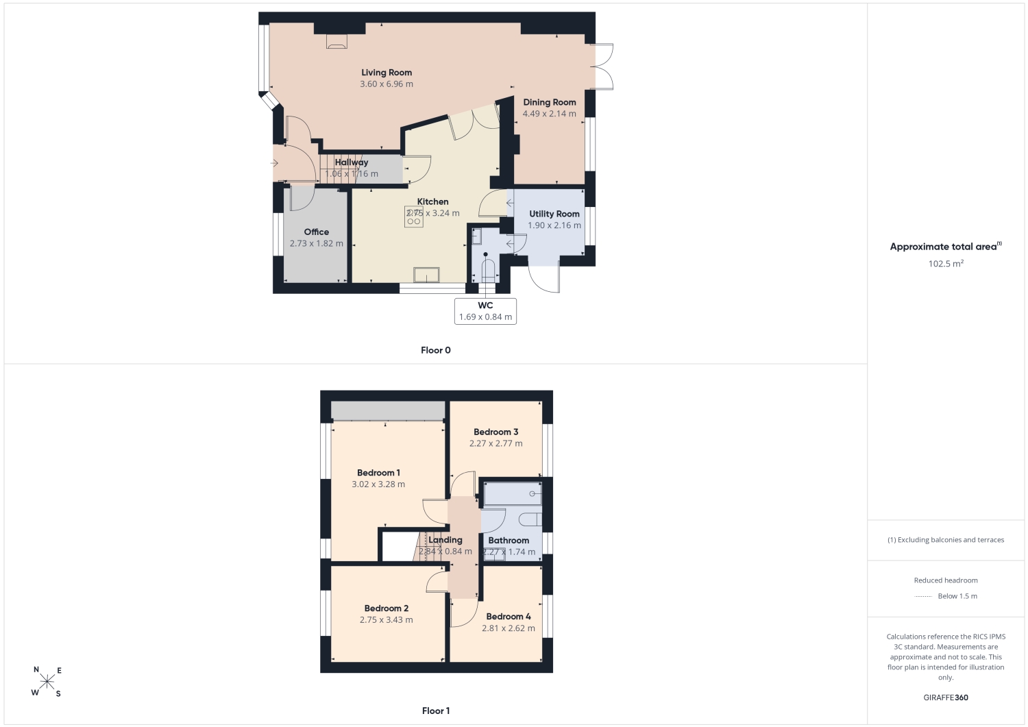 163, Meadow Lane, Nottingham floorplan