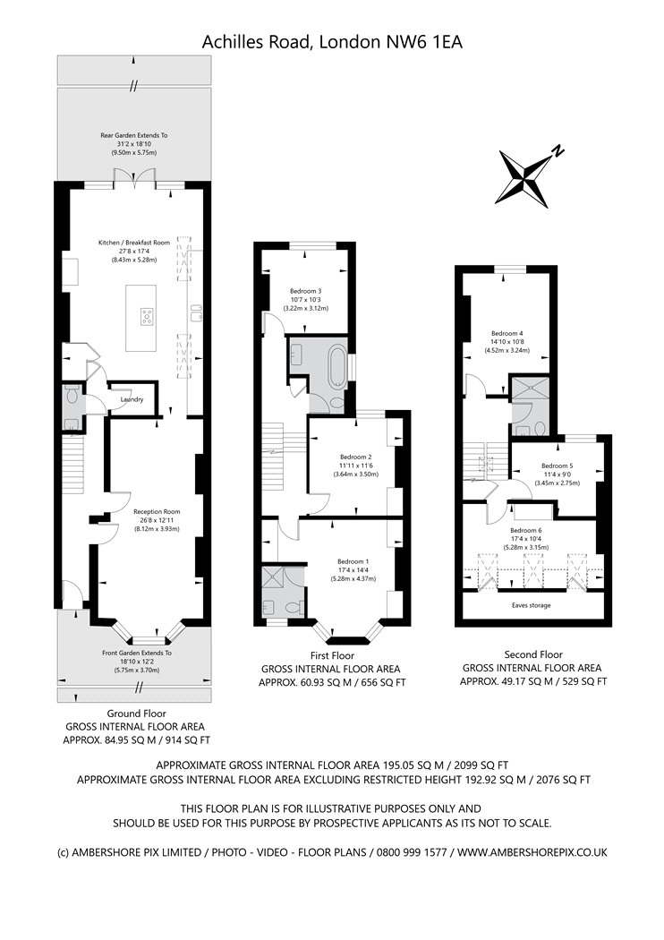 8, Achilles Road, London floorplan