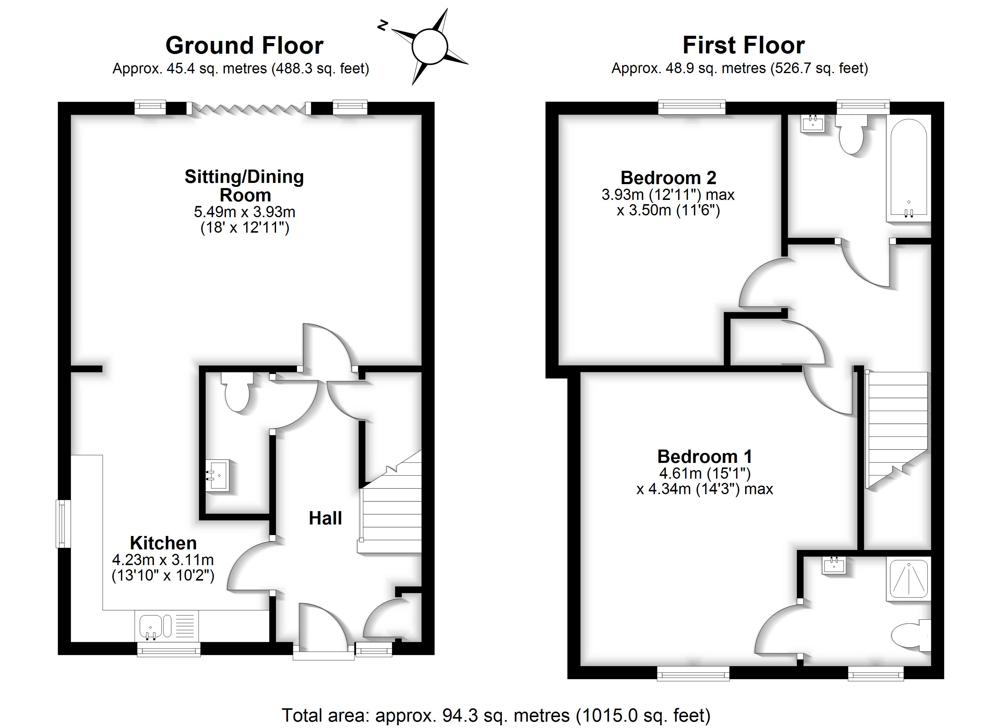 2, Churton, Birchanger, Bishop's Stortford, Essex, CM23 floorplan