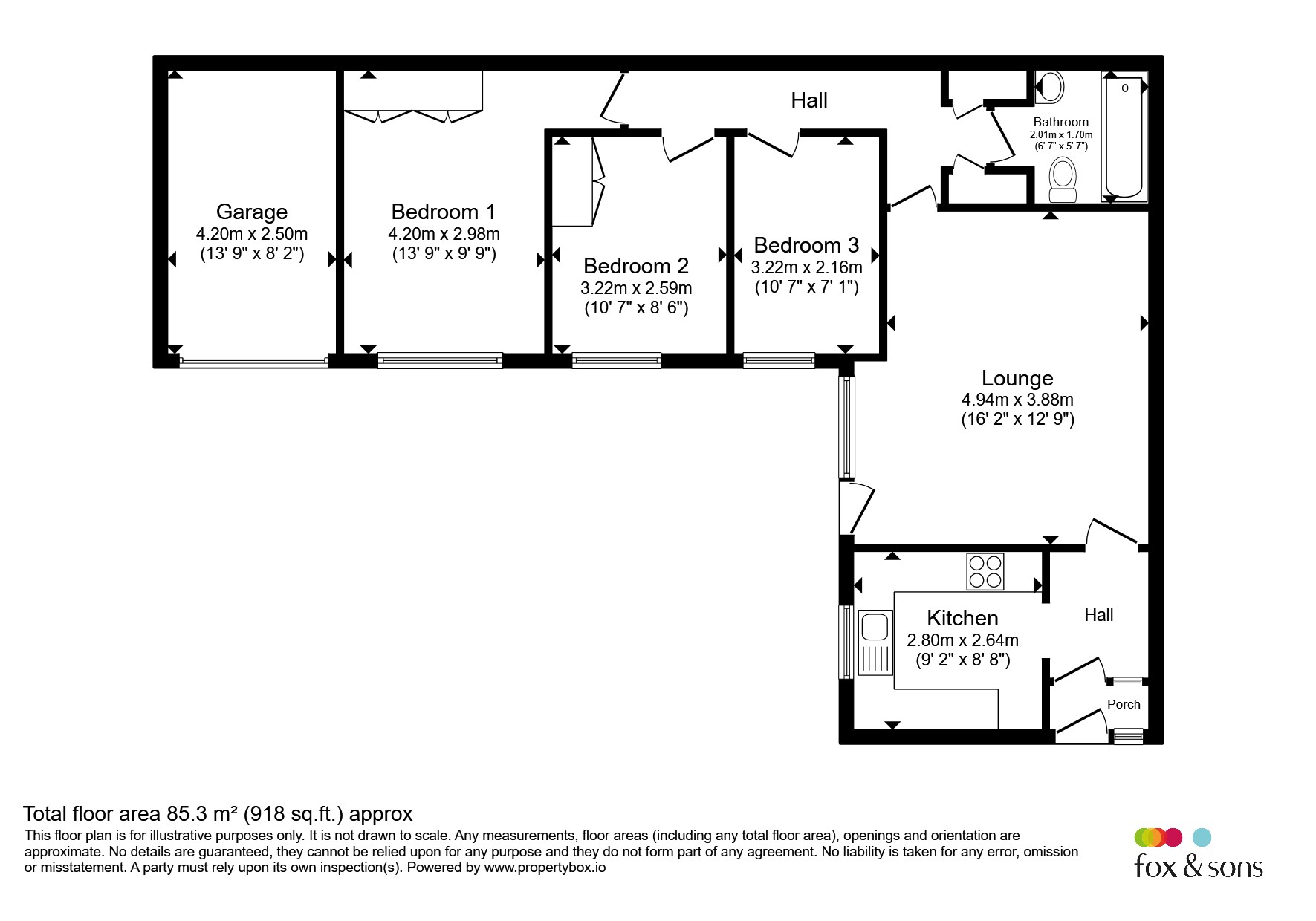 40, Gardner Close, Eastbourne floorplan