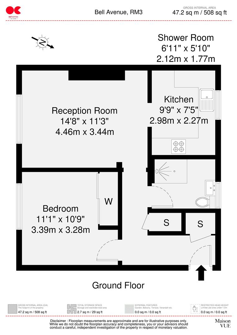 59, Bell Avenue, Romford floorplan