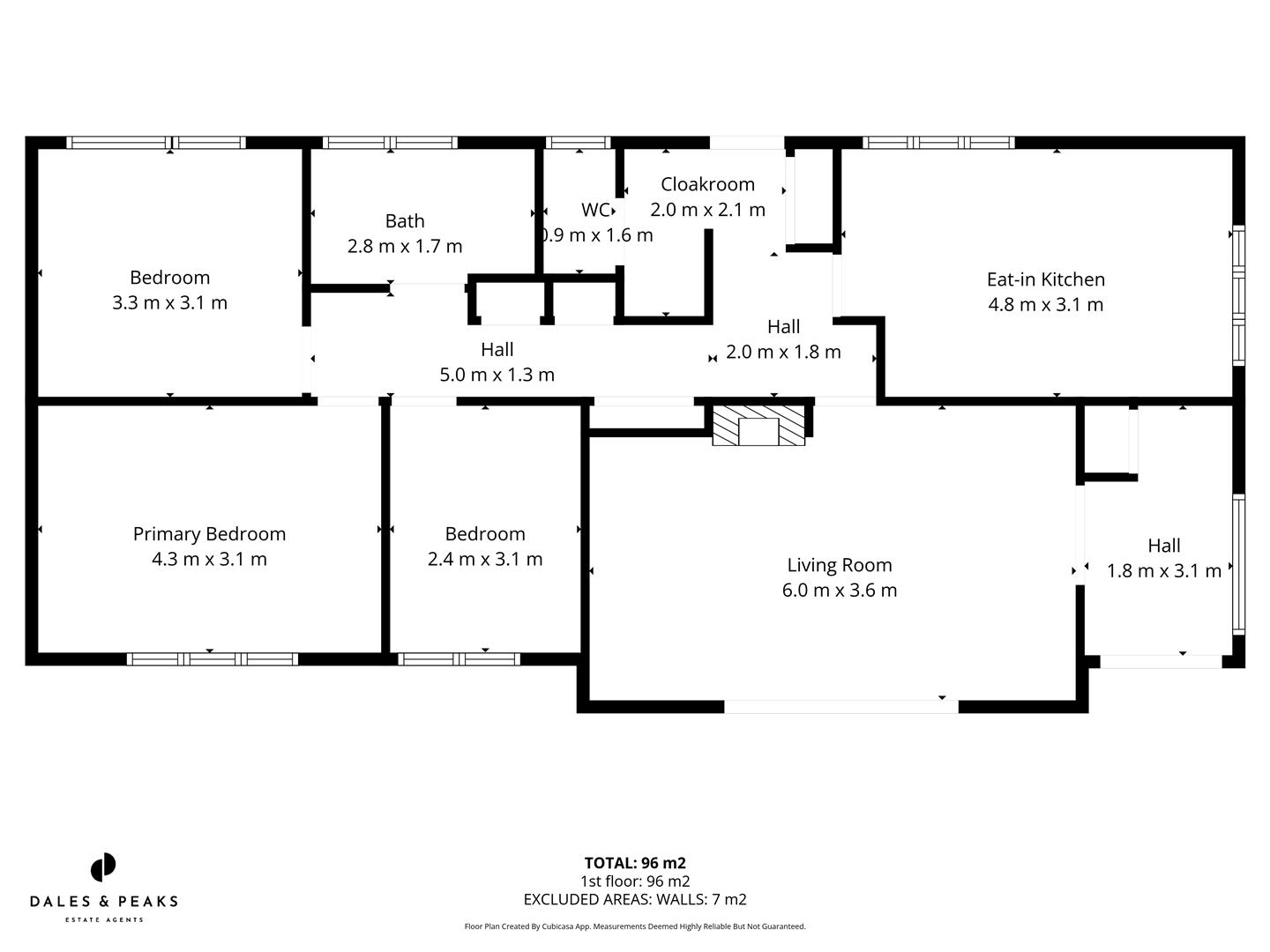 66, Hackney Road, Matlock floorplan