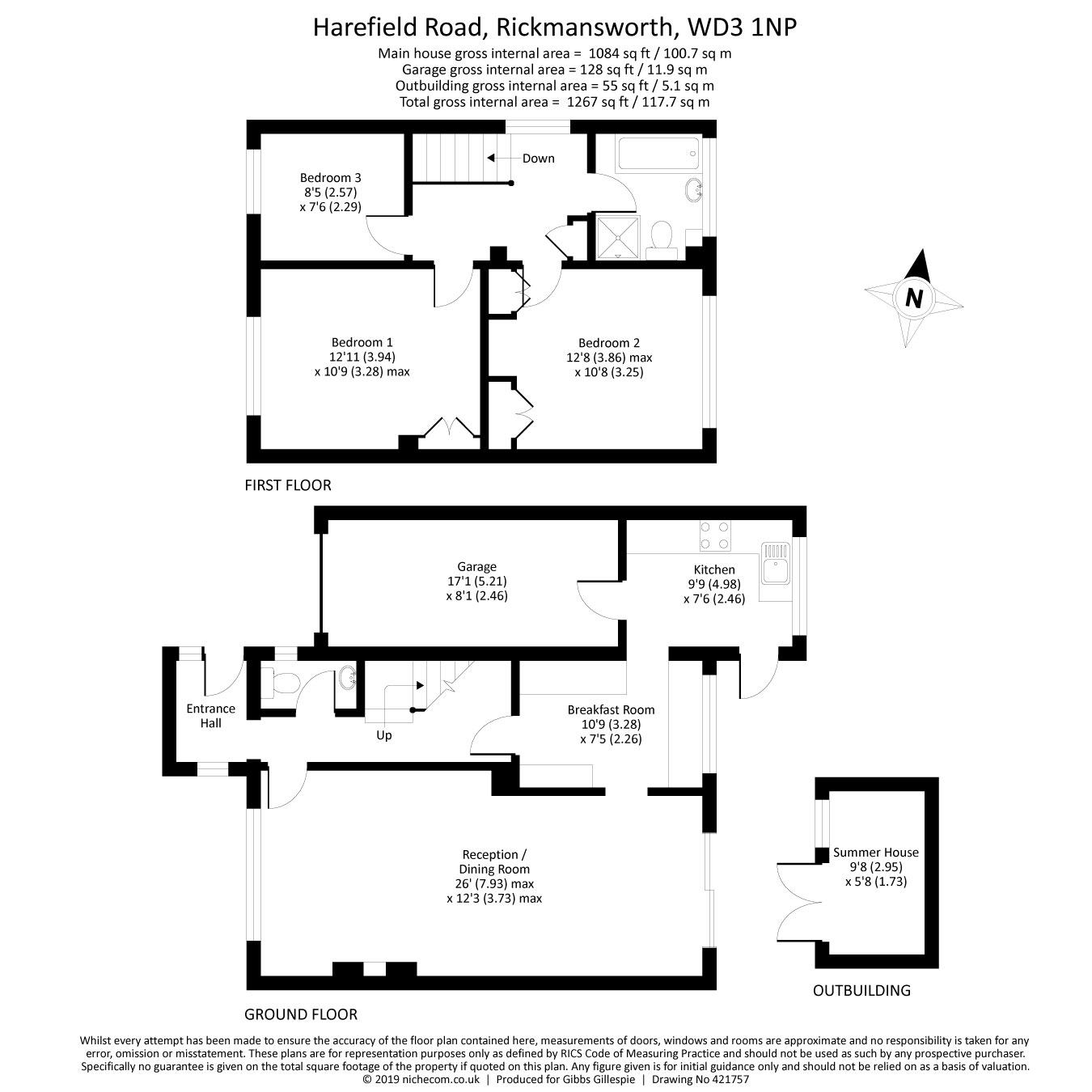 3 Bedrooms Semi-detached house for sale in Harefield Road, Rickmansworth, Hertfordshire WD3