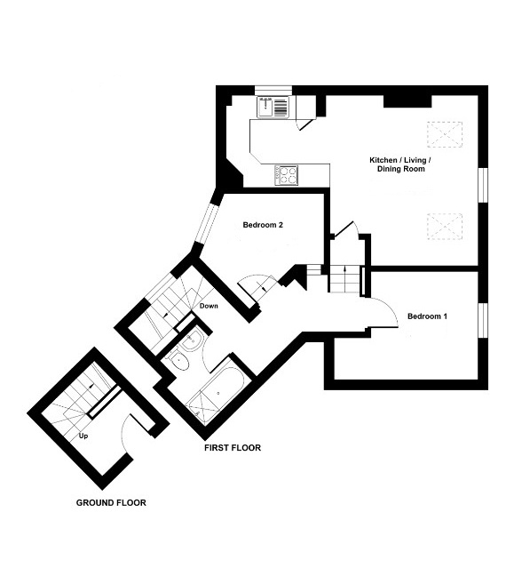 Flat 3, 2-3,, The Square, Surrey floorplan