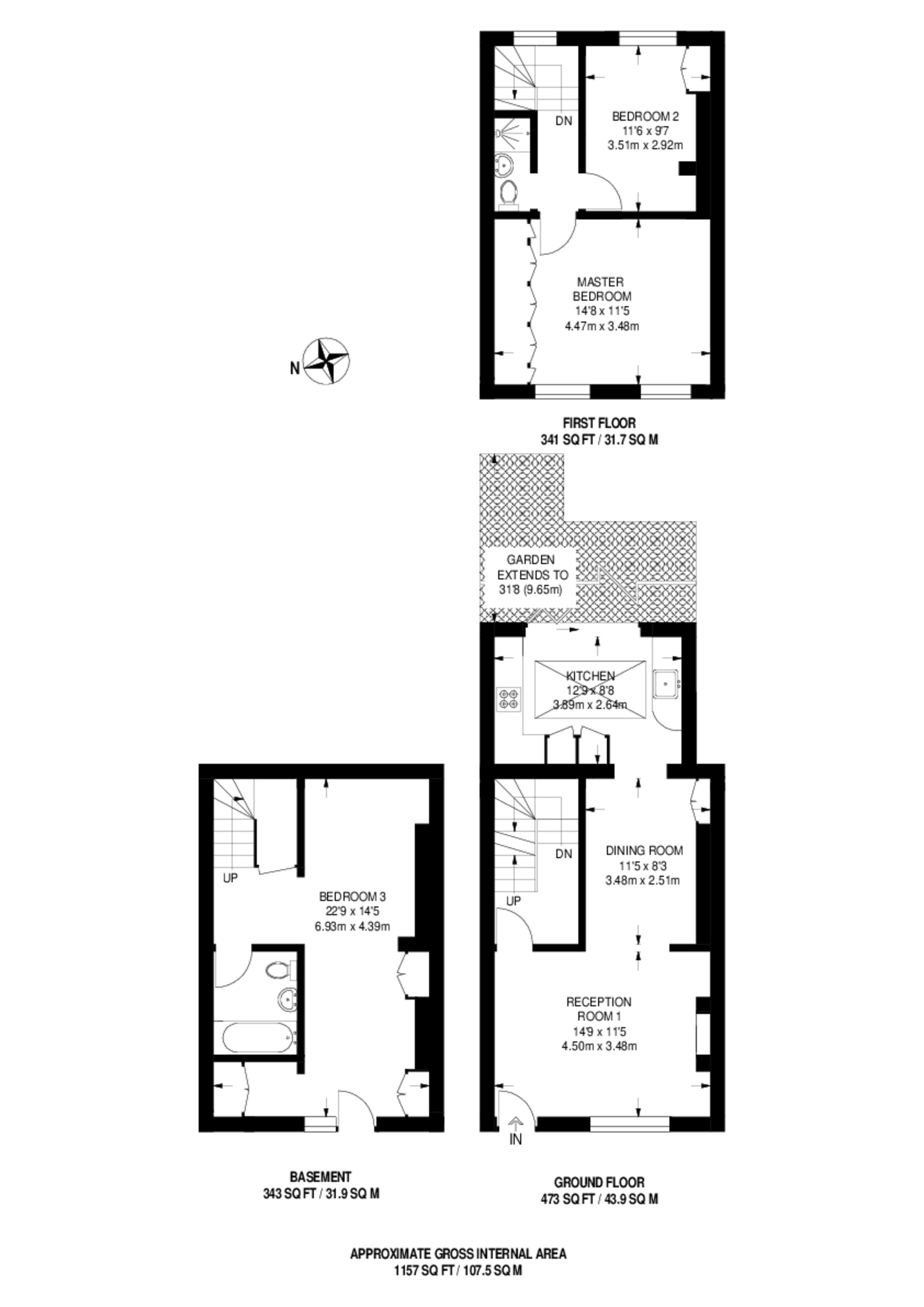White Horse Road, Stepney floorplan
