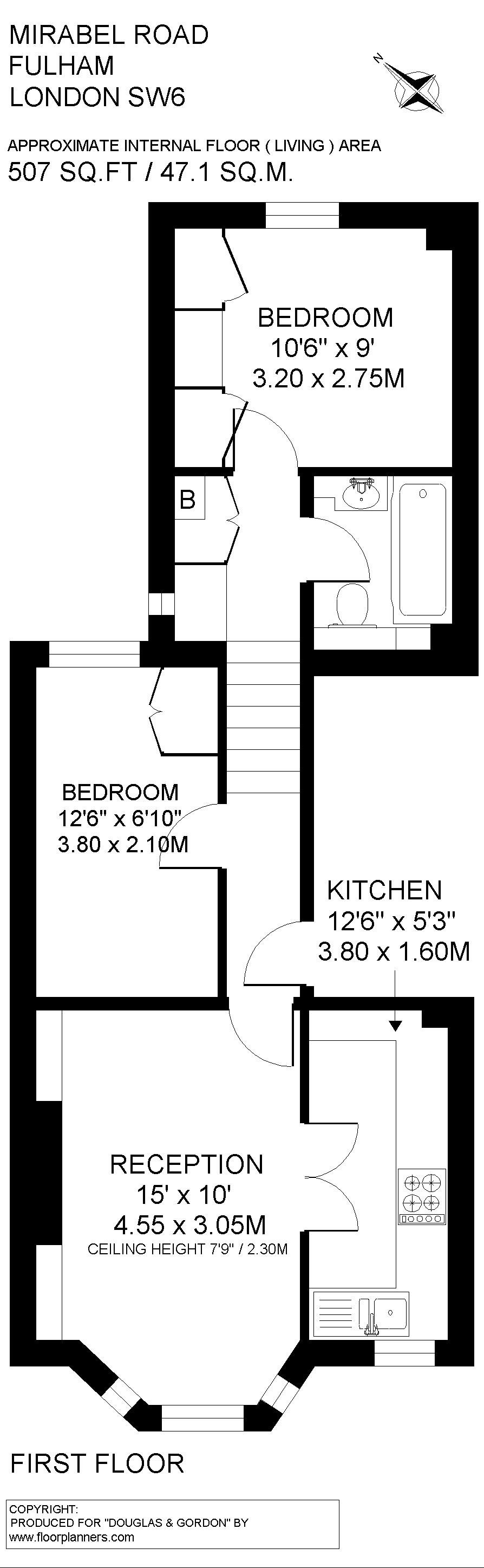 2 Bedrooms Flat to rent in Mirabel Road, London SW6