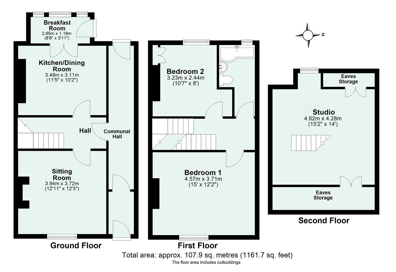 21, St. Andrew Street, Tiverton floorplan