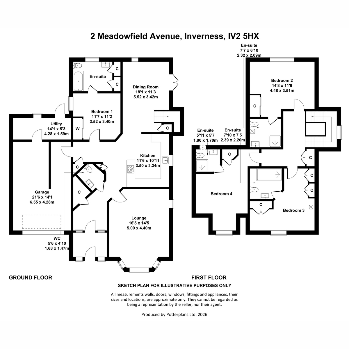 Meadowfield Avenue, Inverness floorplan
