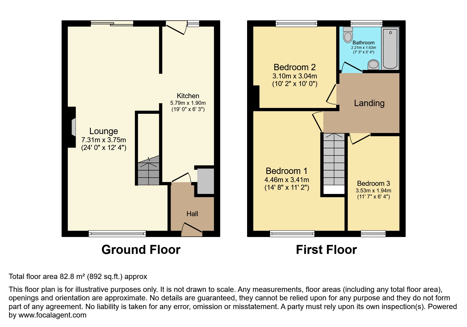 50, Grimsell Crescent, Sheffield floorplan