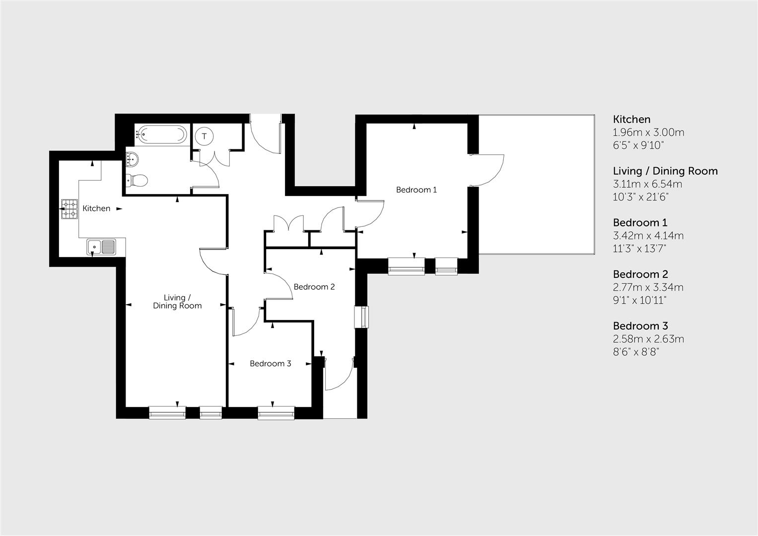 Chatham Heights, 115, Plot 39 Chatham Street, Reading floorplan