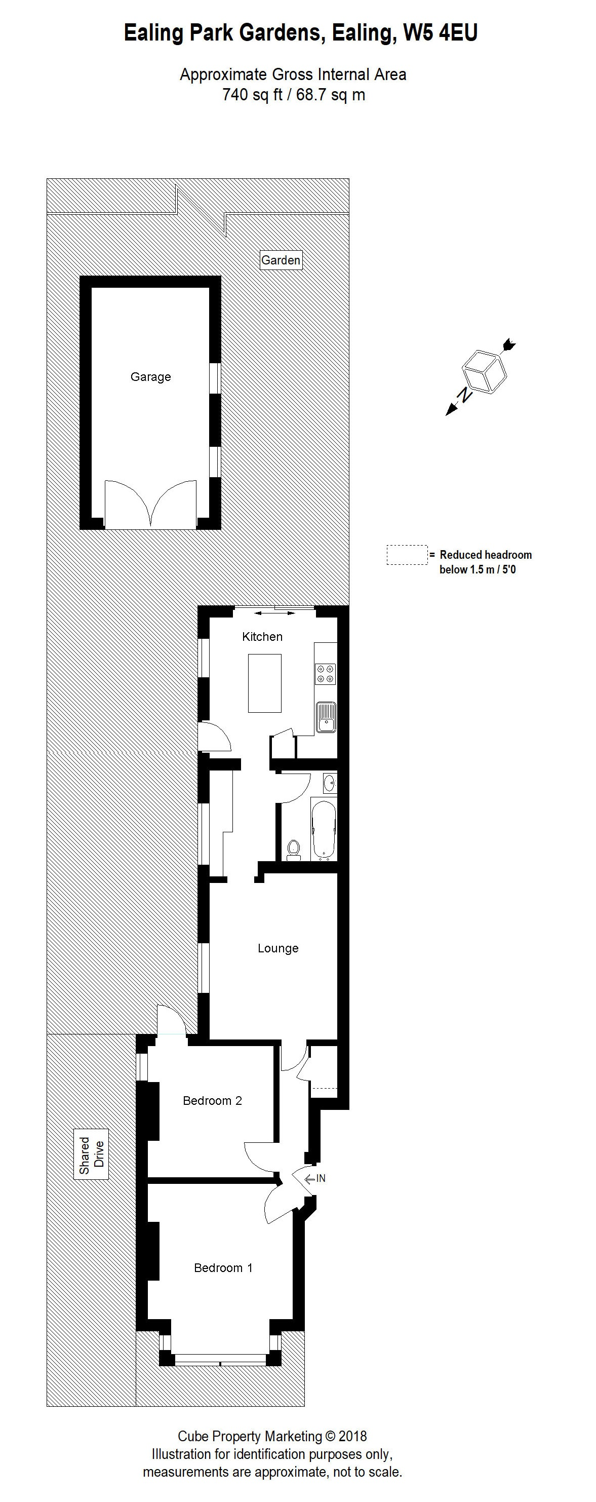 2 Bedrooms Flat for sale in Ealing Park Gardens, London W5