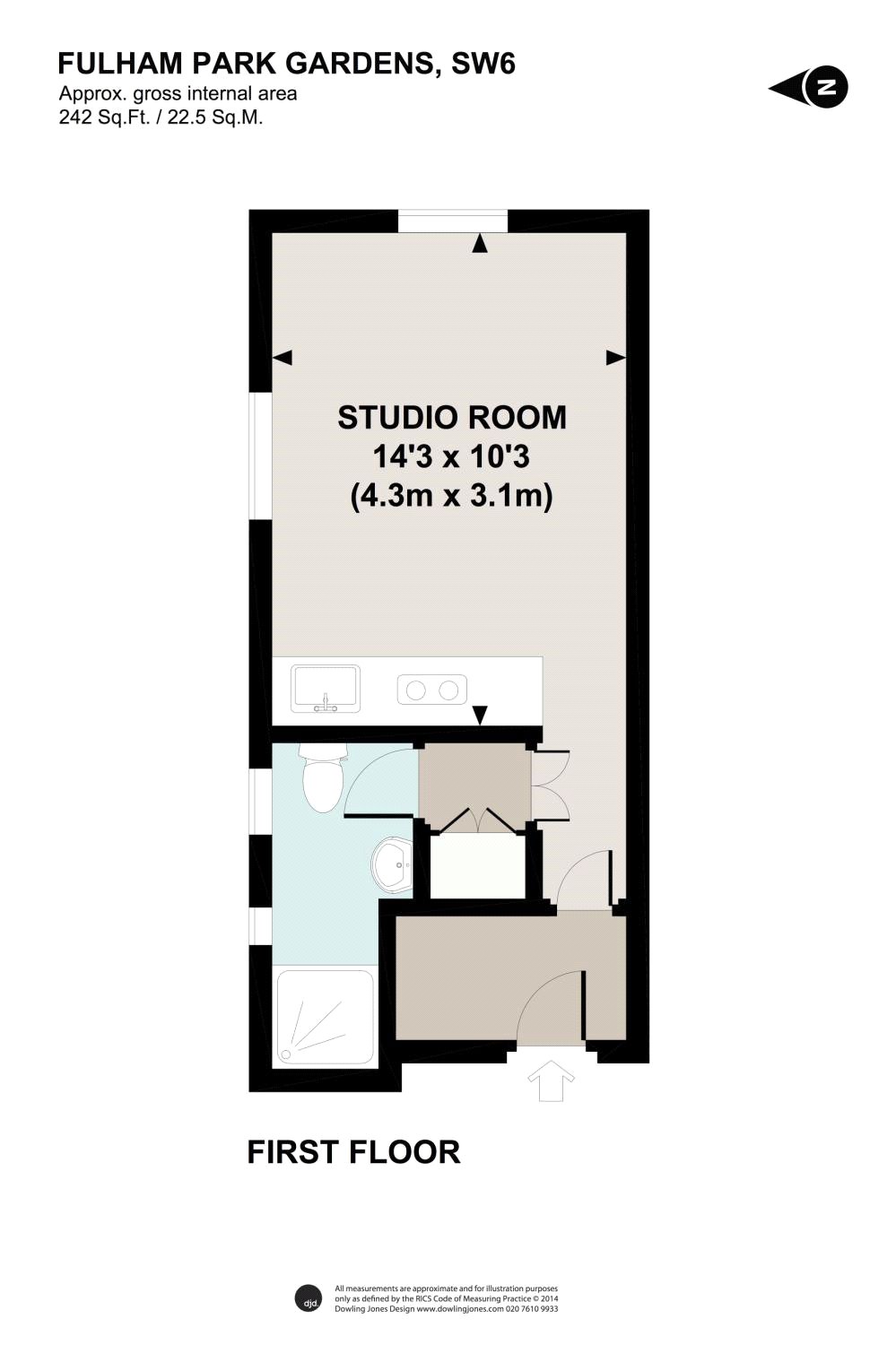 0 Bedrooms Studio to rent in Fulham Park Gardens, Fulham, London SW6