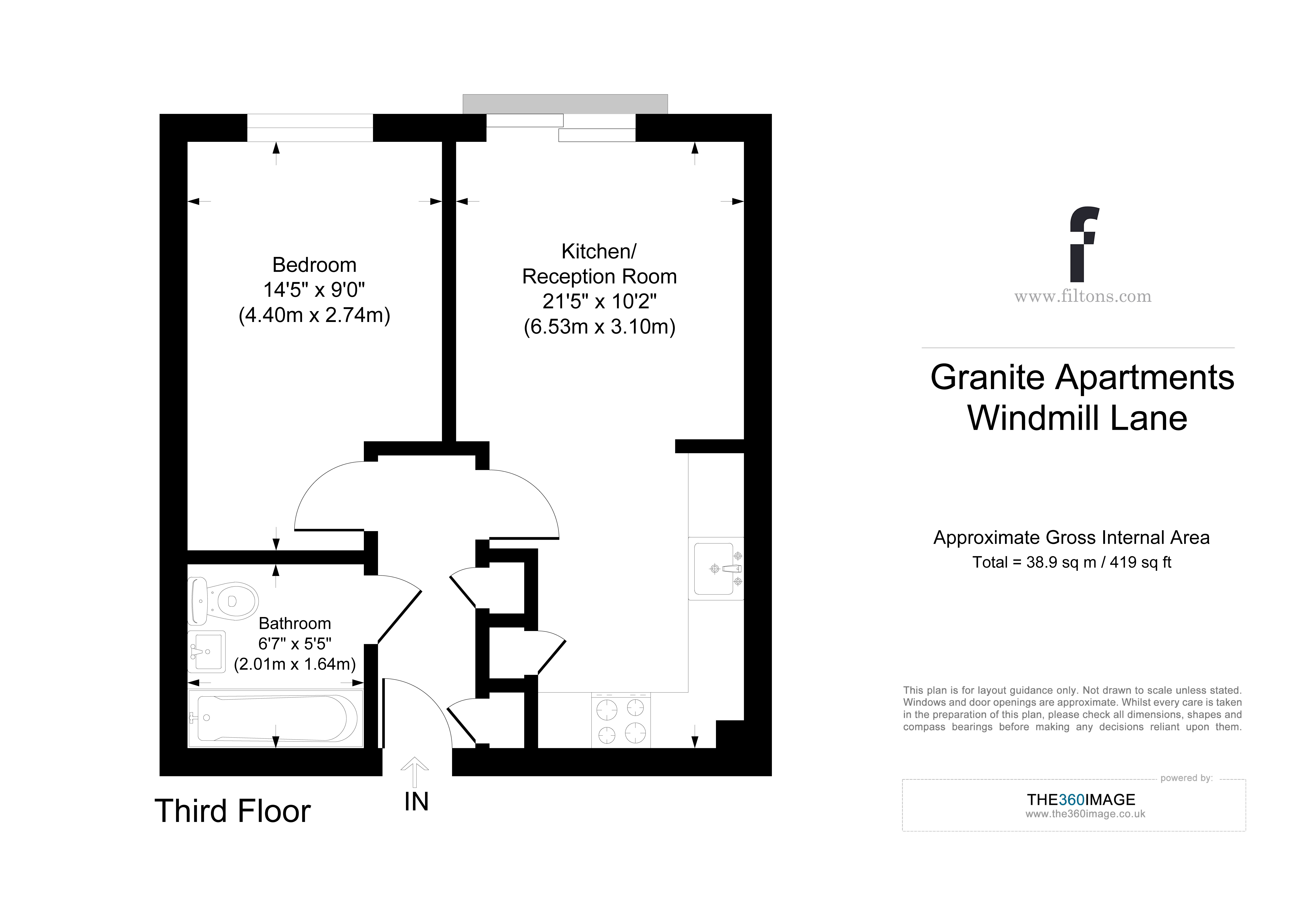 64 Granite, Windmill Lane, London floorplan