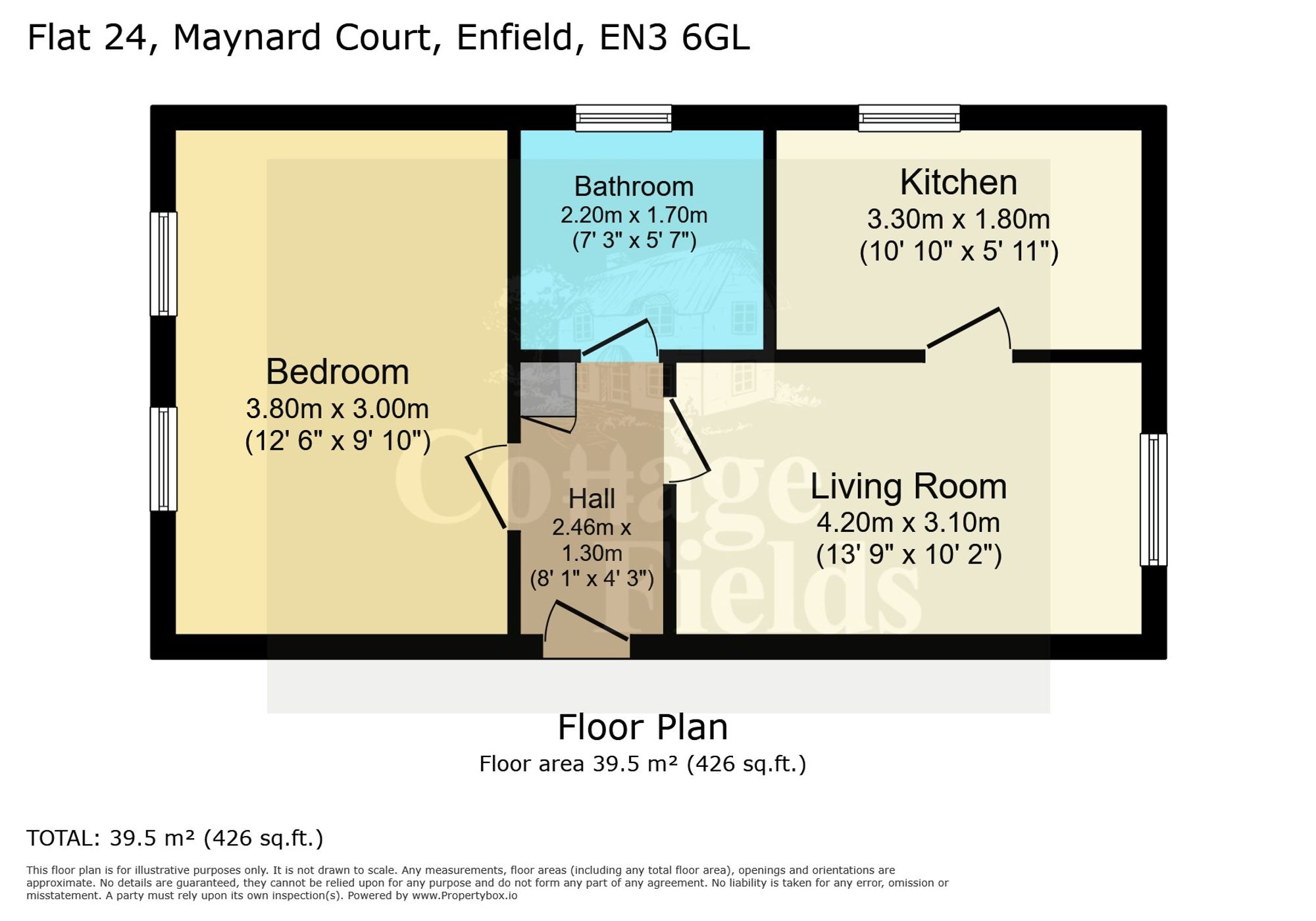 Flat 24, Maynard Court, Enfield floorplan