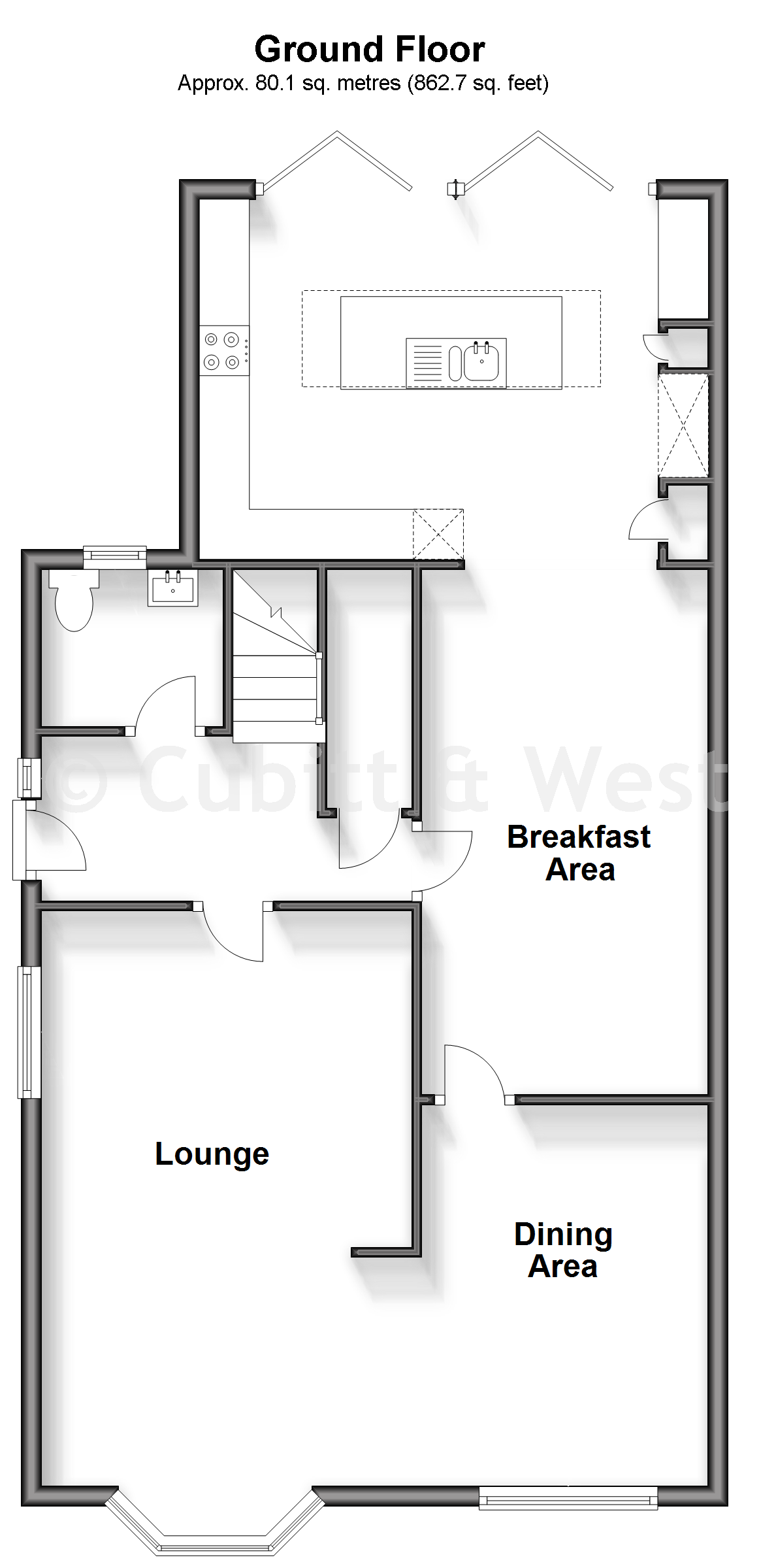 53, Fourth Avenue, Havant floorplan