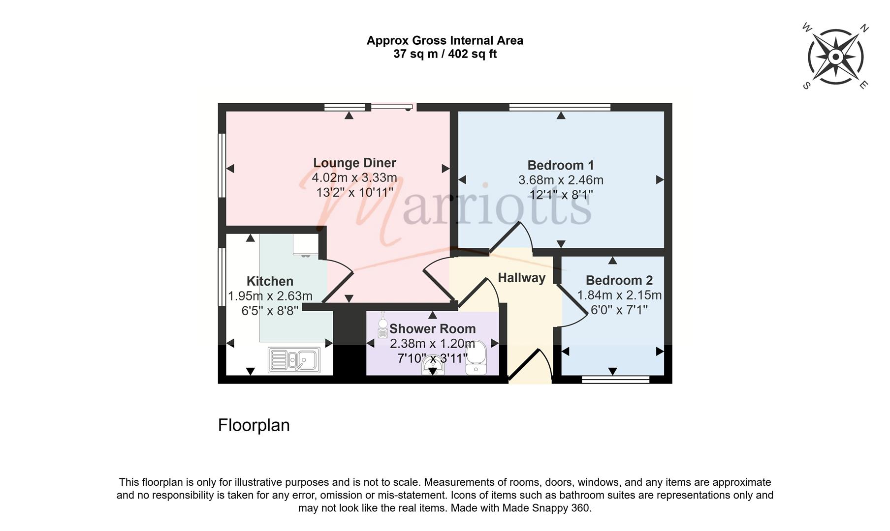 8, Rosemary Close, Nottingham floorplan