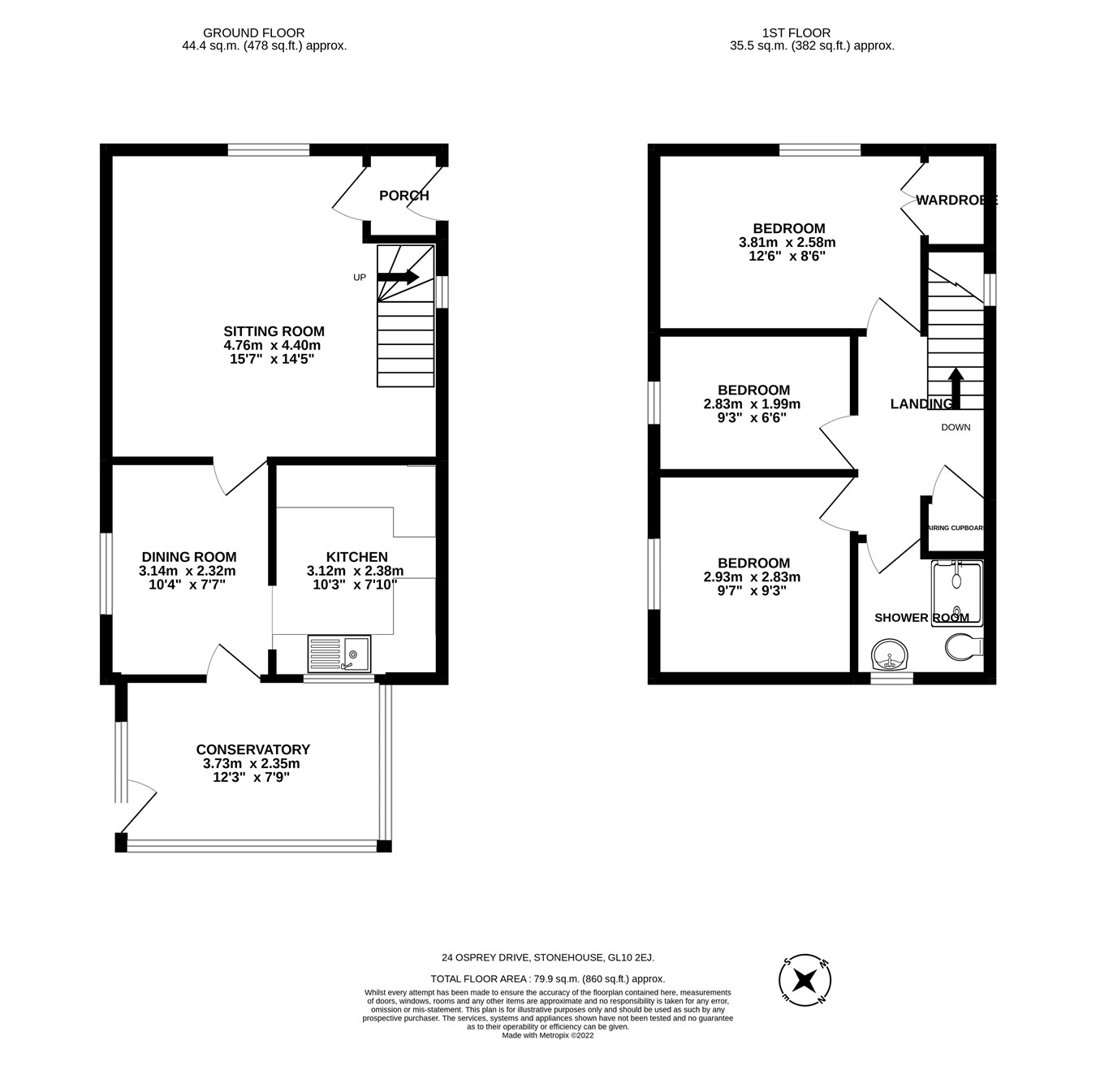 Osprey Drive, Stonehouse GL10, 3 bedroom semidetached house for sale