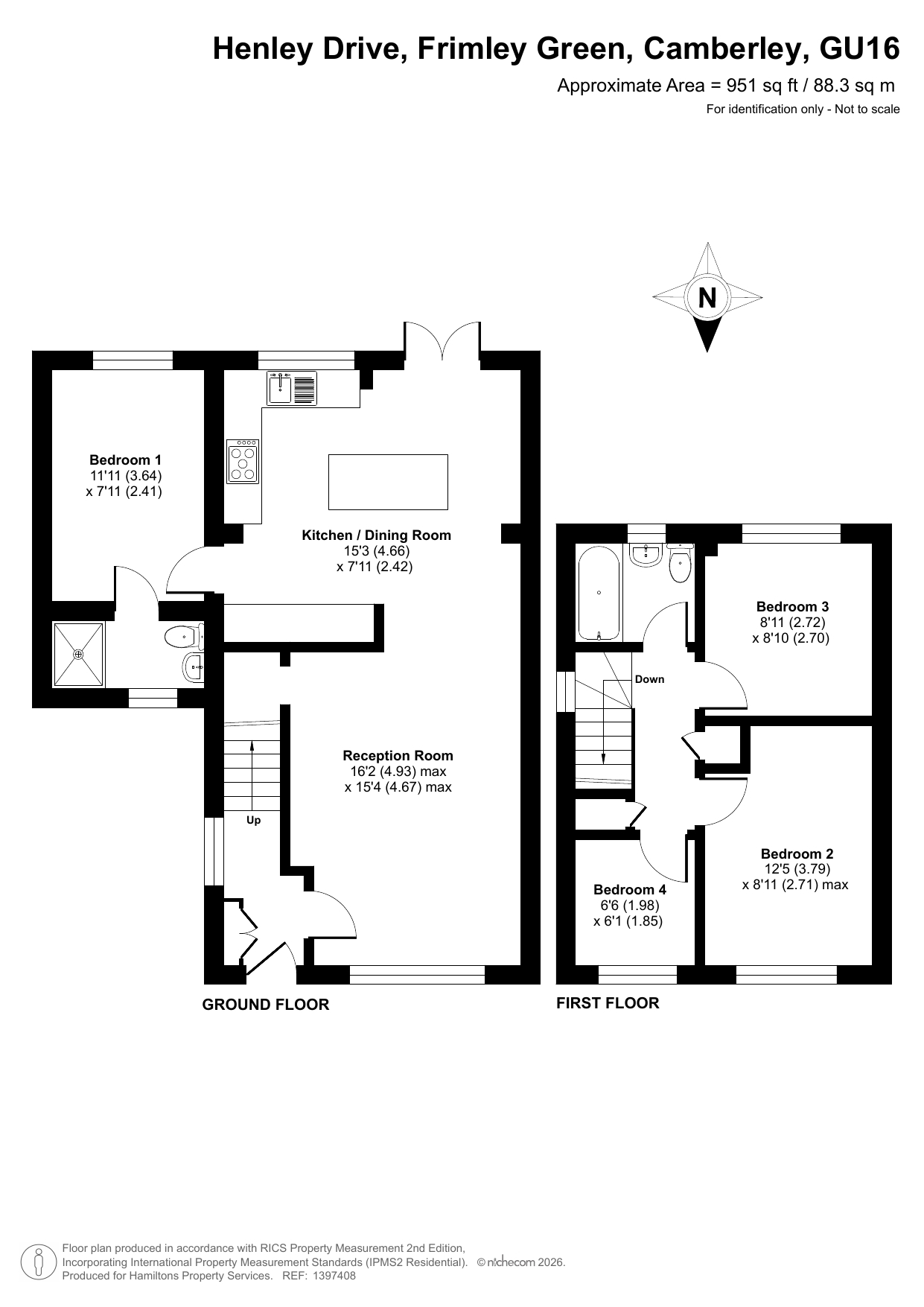 188, Henley Drive, Camberley floorplan
