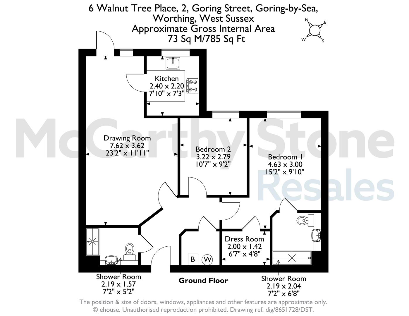 6 Walnut Tree Place, Goring Street, Goring-By-Sea floorplan