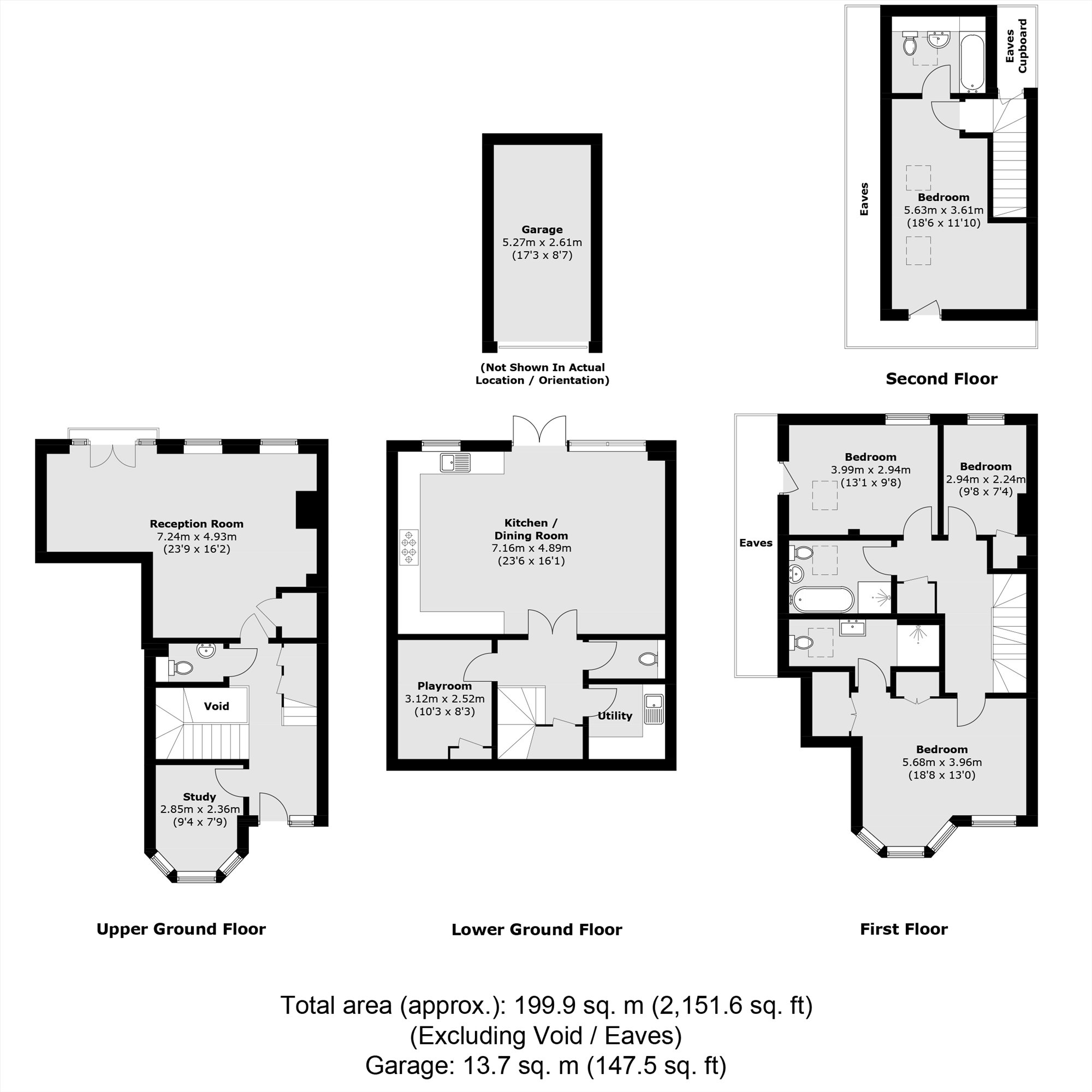 2A, Feltham Avenue, East Molesey floorplan