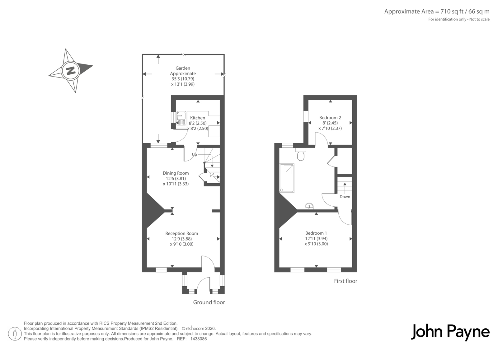 136, Green Lane, London floorplan