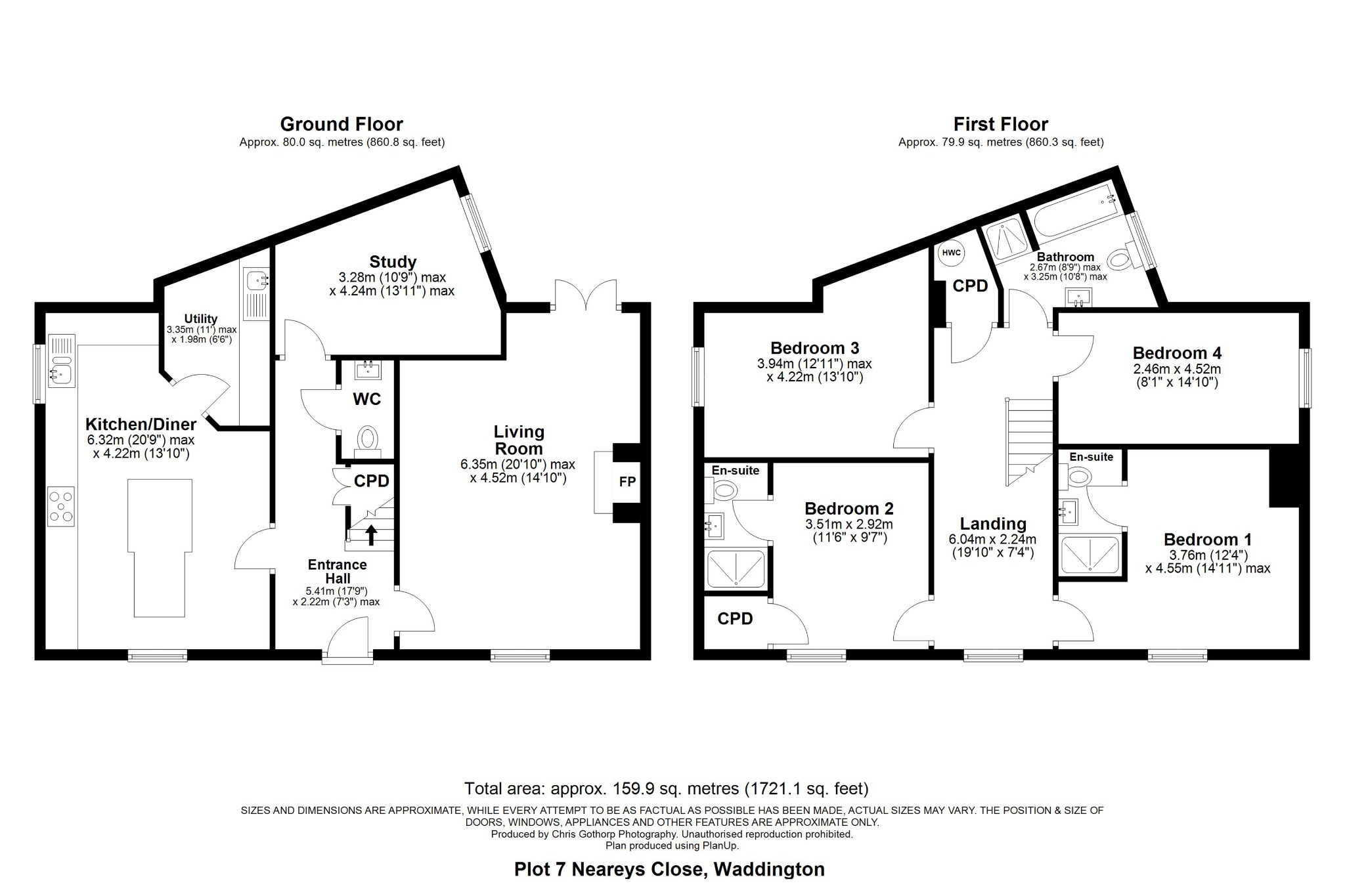 93 Station Road, Waddington, Lincolnshire floorplan