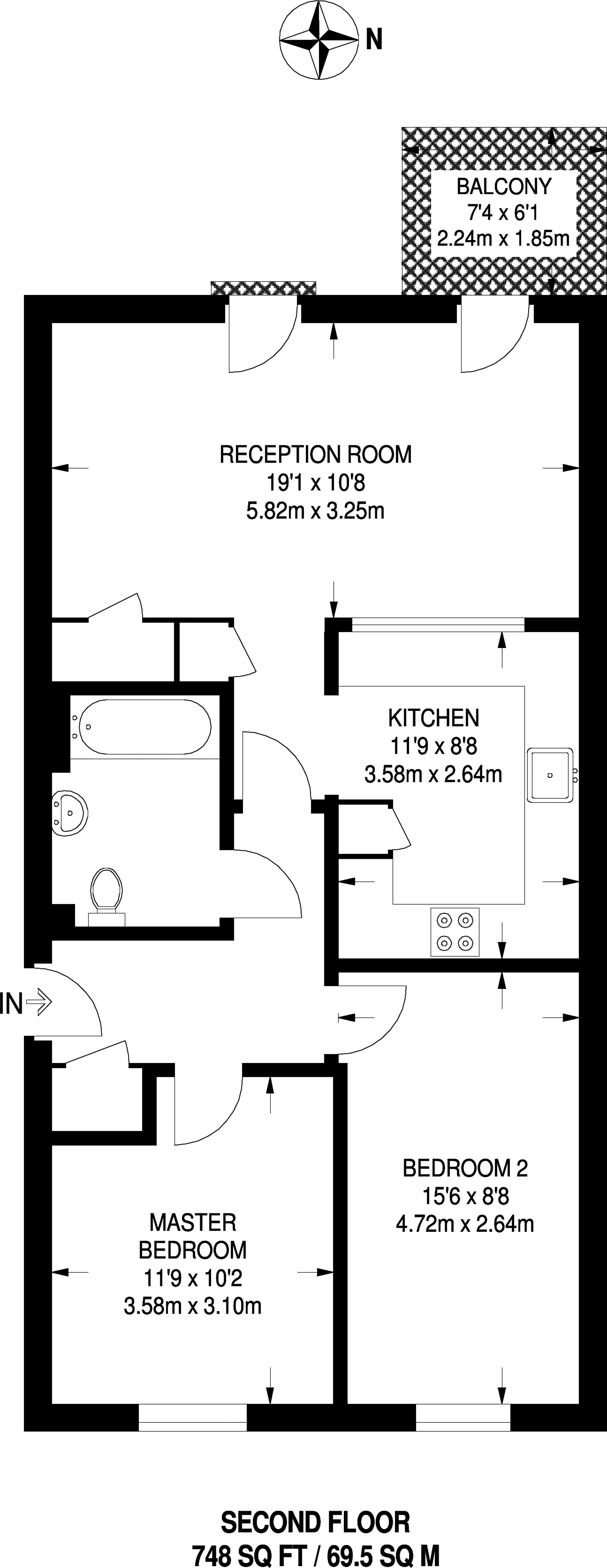 2 Bedrooms  to rent in Walton Road, Manor Park E12