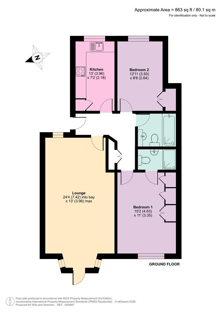 2, Old Pilgrim Court,, Ockham Road South, East Horsley floorplan