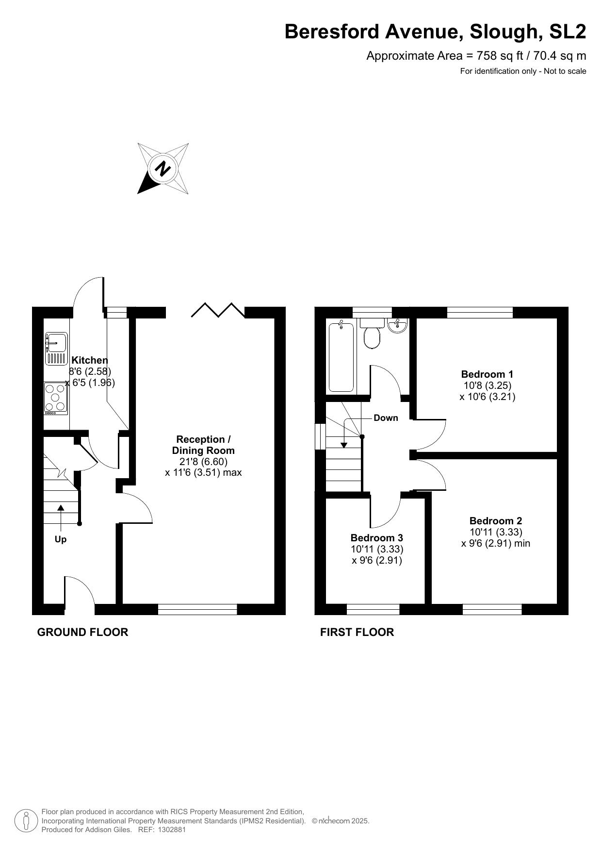 13, Beresford Avenue, Slough floorplan