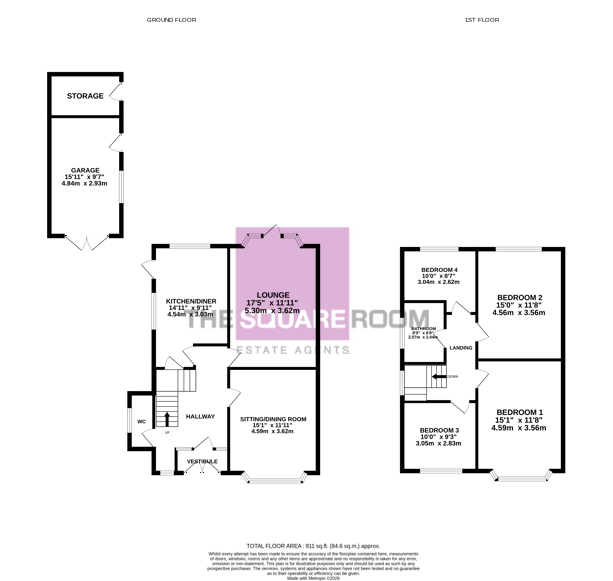 228, Victoria Road West, Cleveleys floorplan