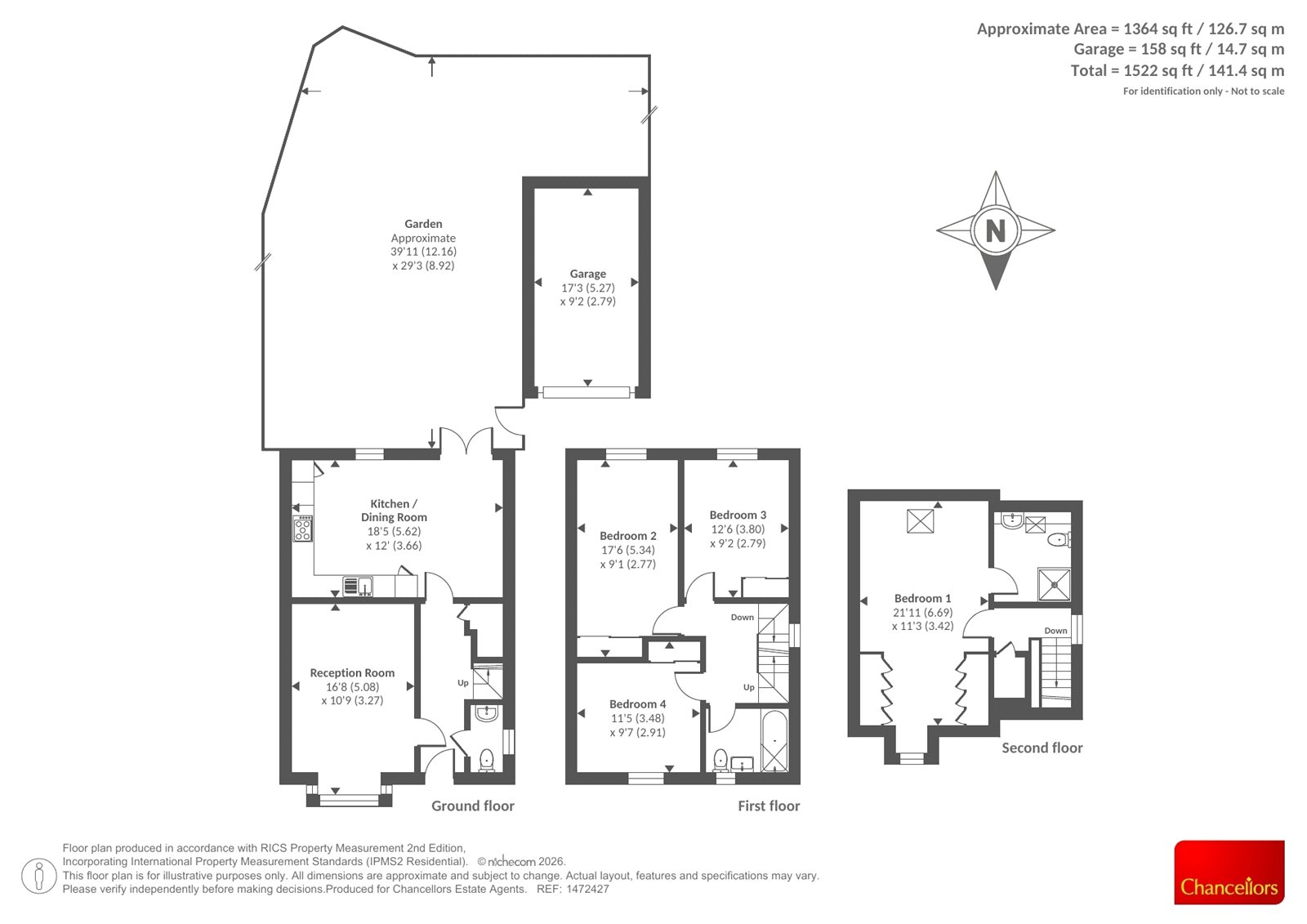 68, Baileys Crescent, Abingdon floorplan