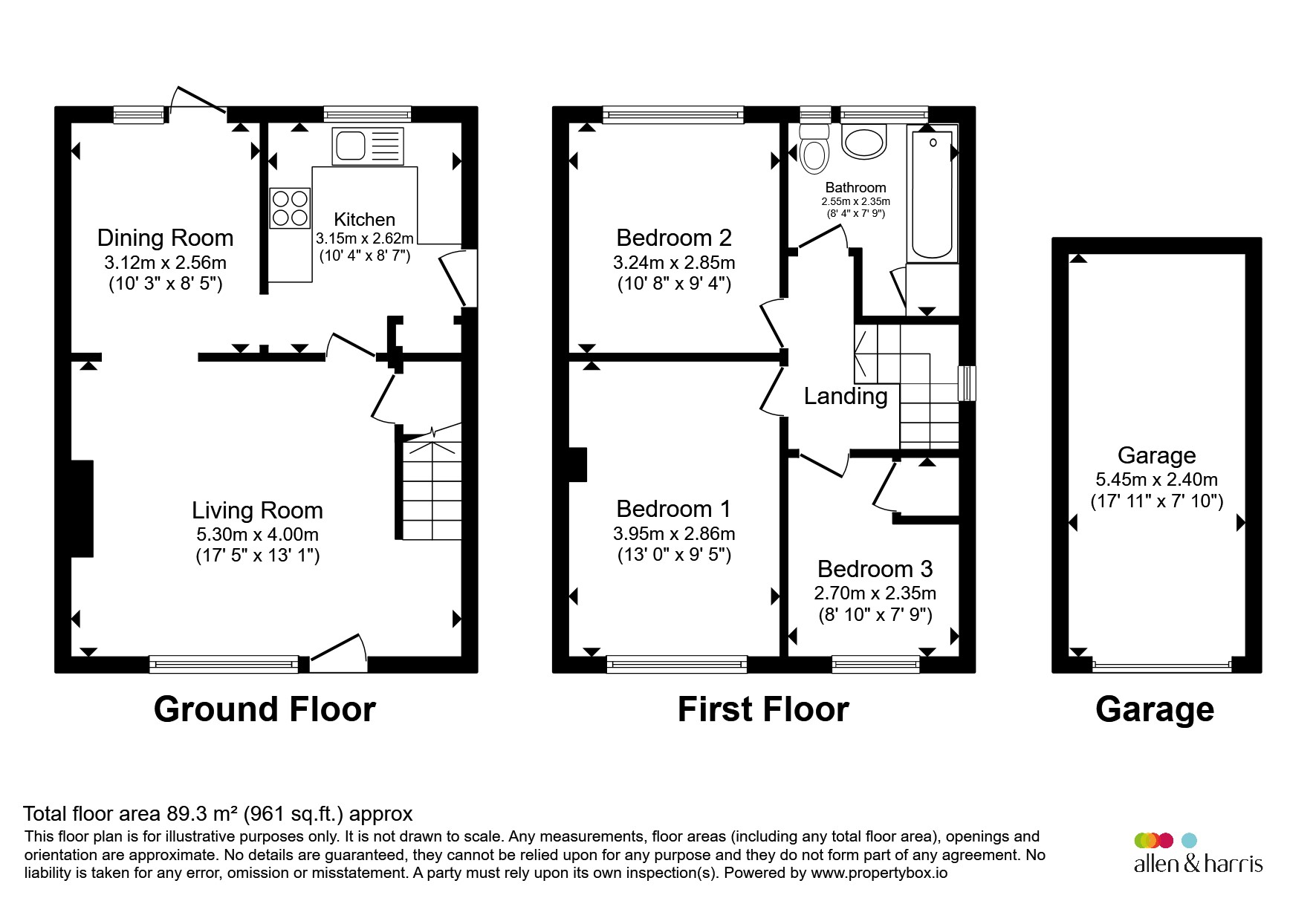 57, Kestrel Close, Bristol floorplan