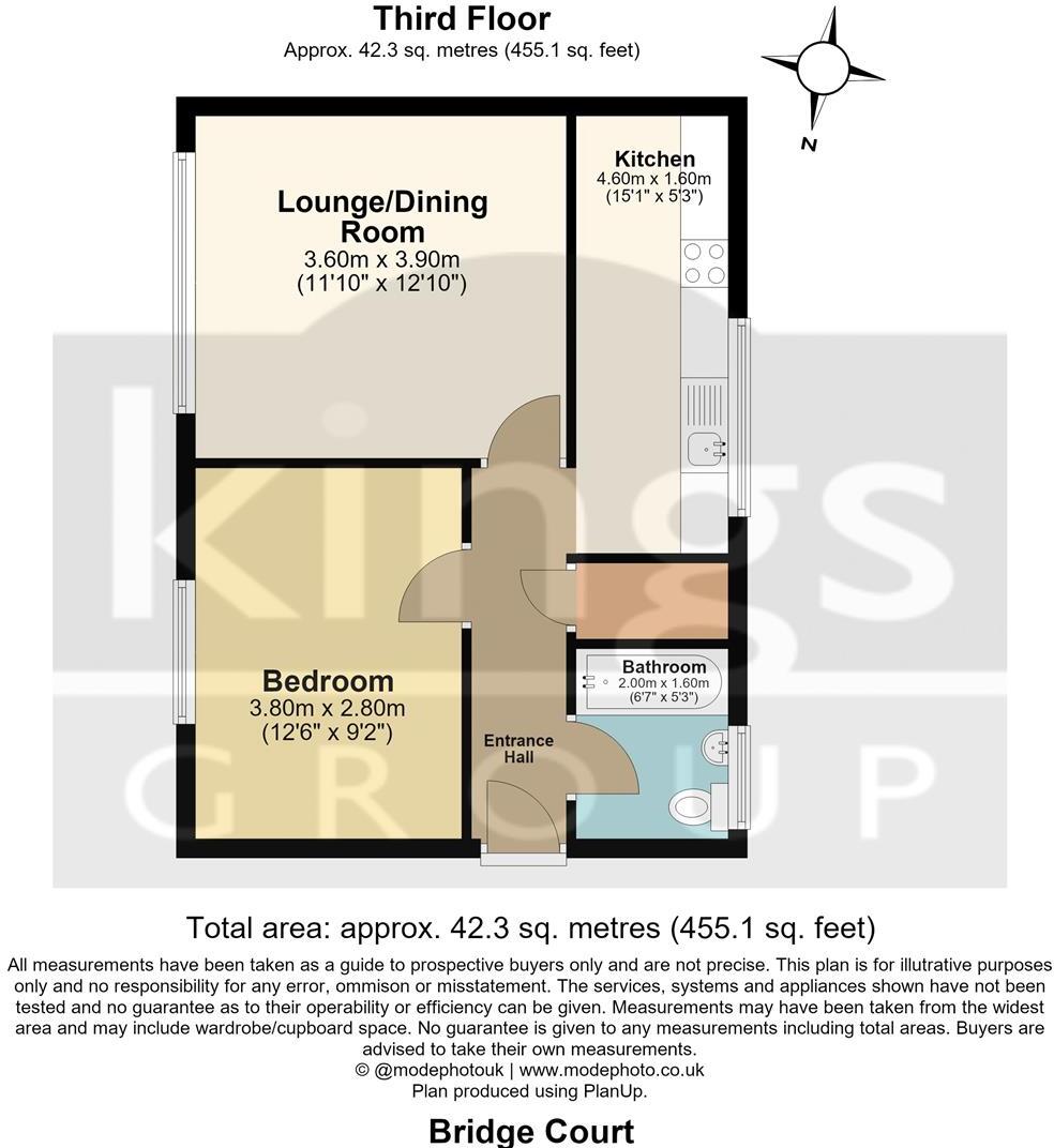 Bridge Court 271G, High Street, Waltham Cross floorplan