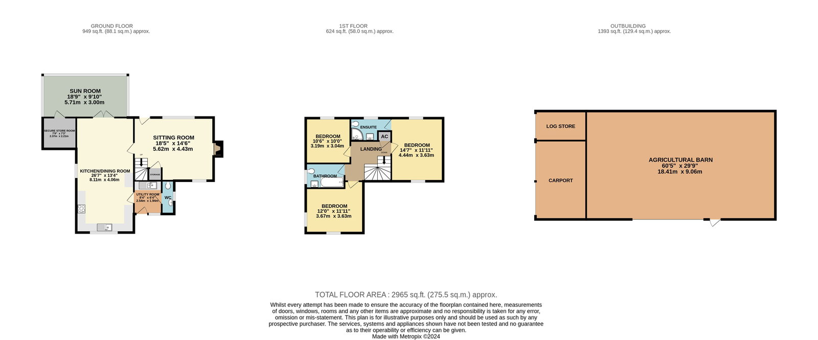 Meadway, Barons Cross Road, Leominster floorplan