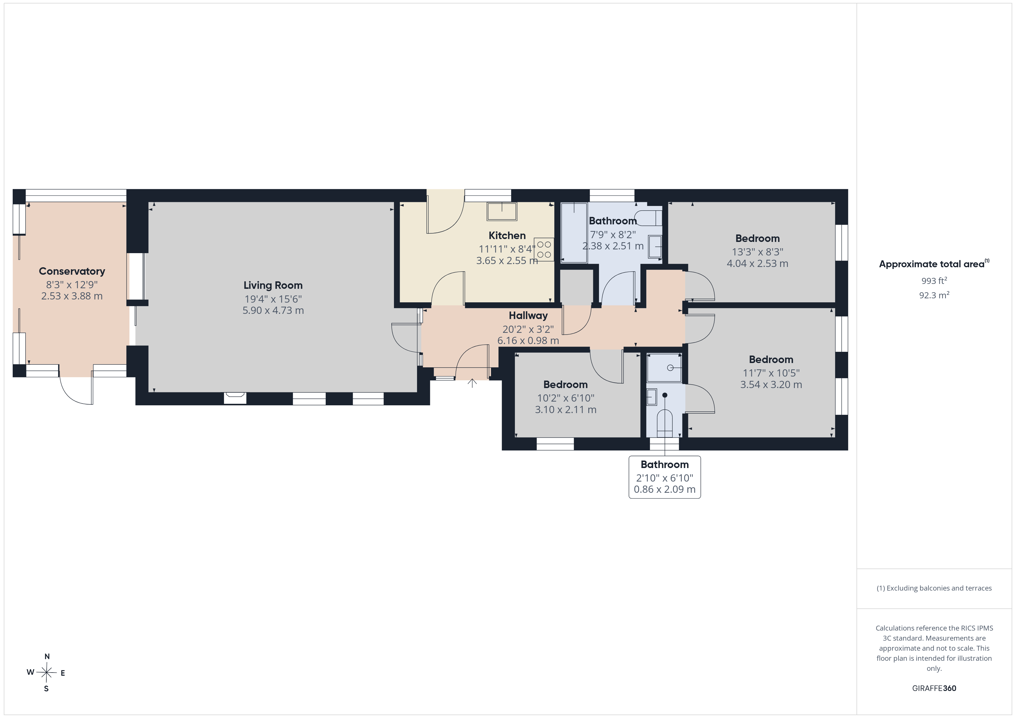 76, All Saints Road, Cheltenham floorplan