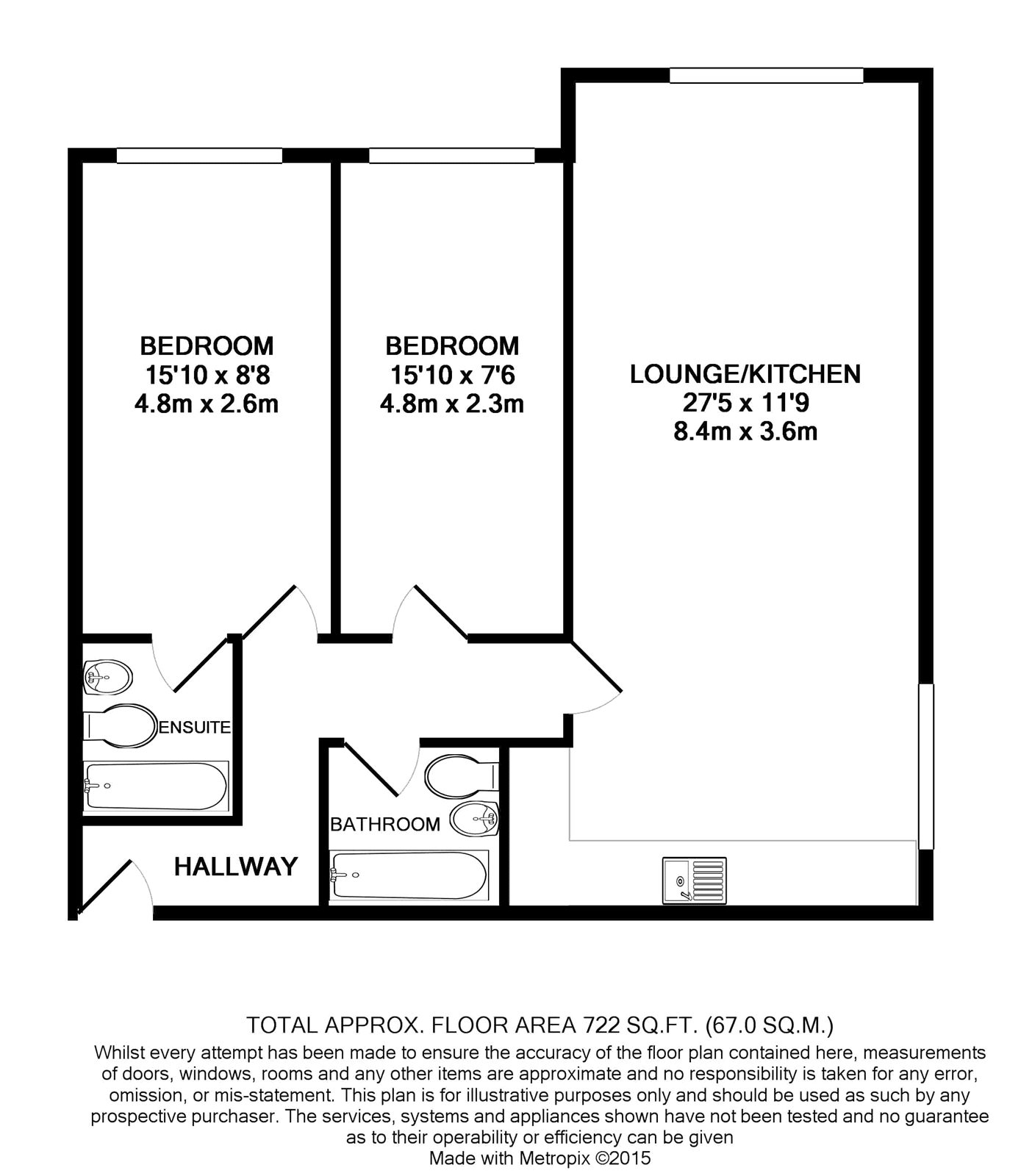 2 Bedrooms Flat to rent in Prospectus Place, 7 Haling Park Road, South Croydon CR2