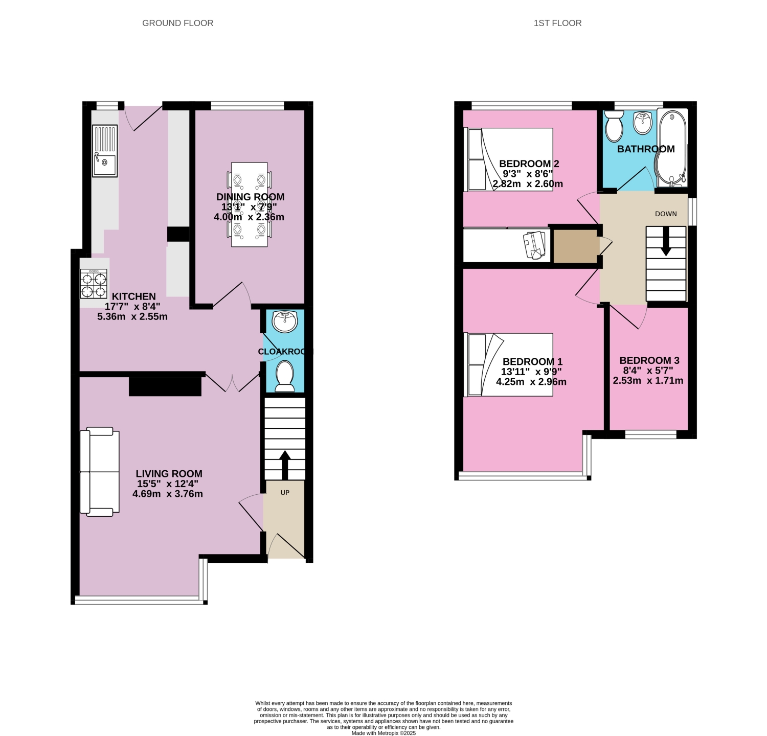 208, Moseley Wood Gardens, Leeds floorplan