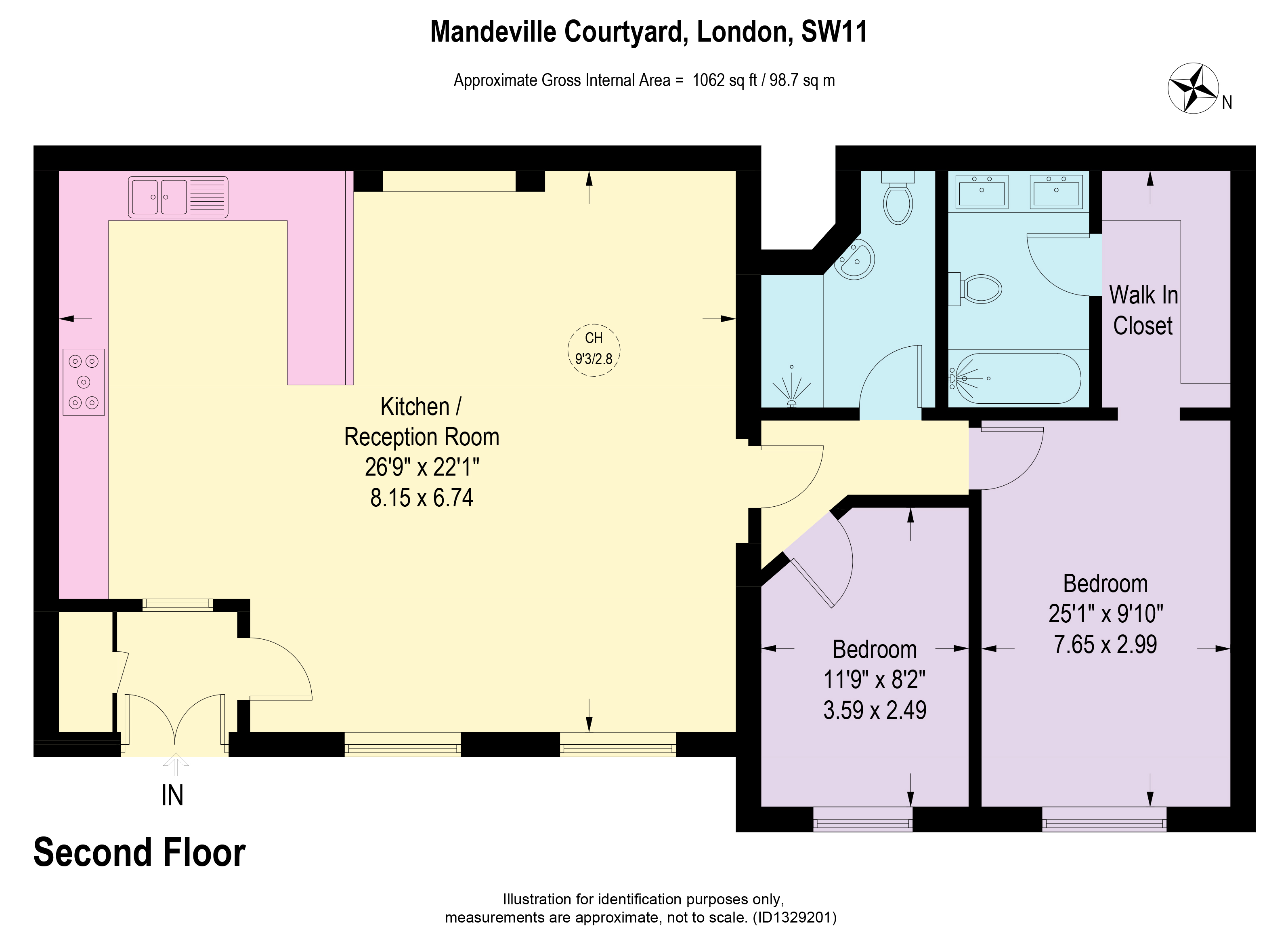 Mandeville Courtyard, London floorplan