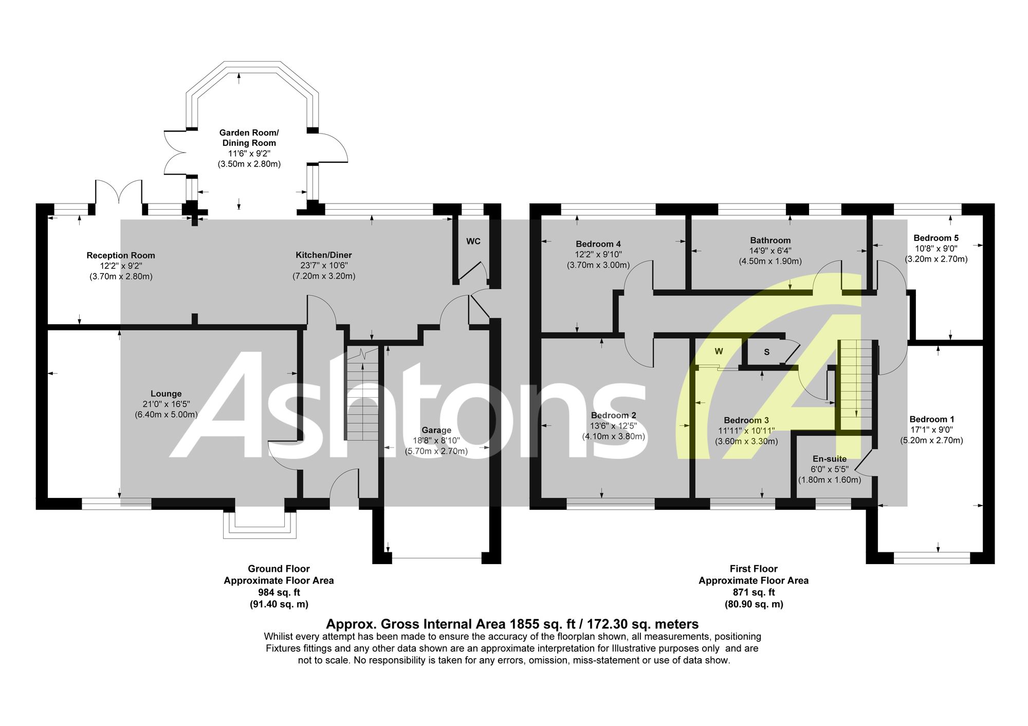 32 Claydon Gardens, Warrington floorplan