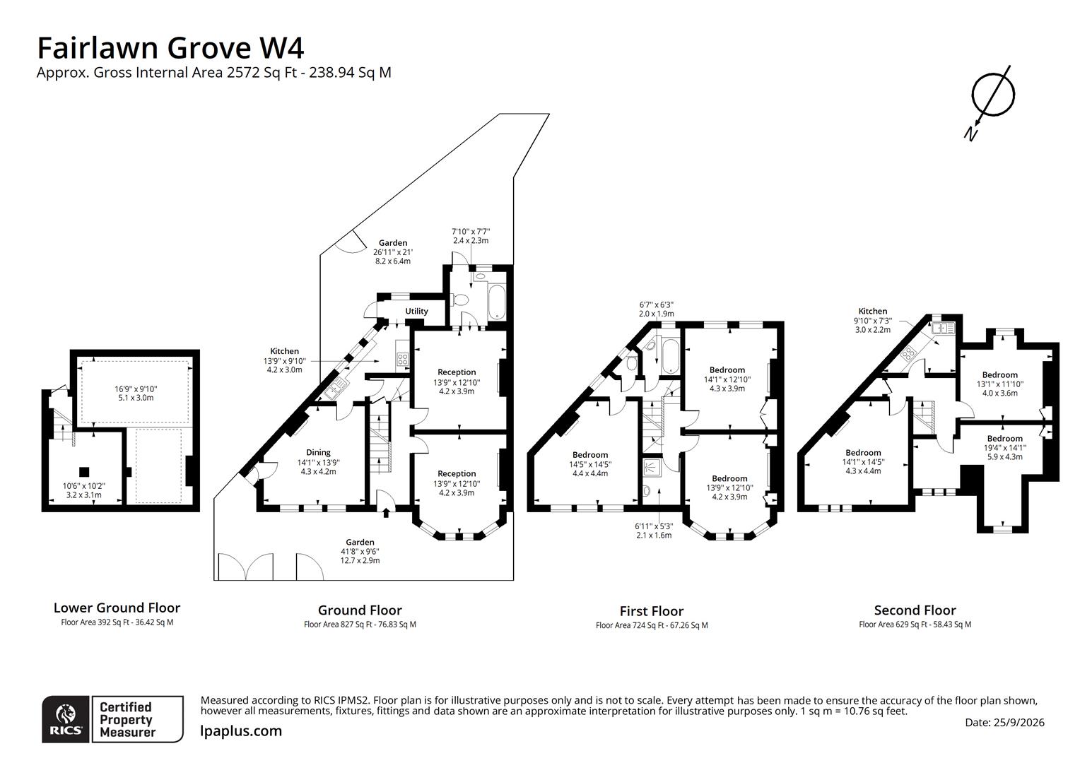 1, Fairlawn Grove, Chiswick floorplan