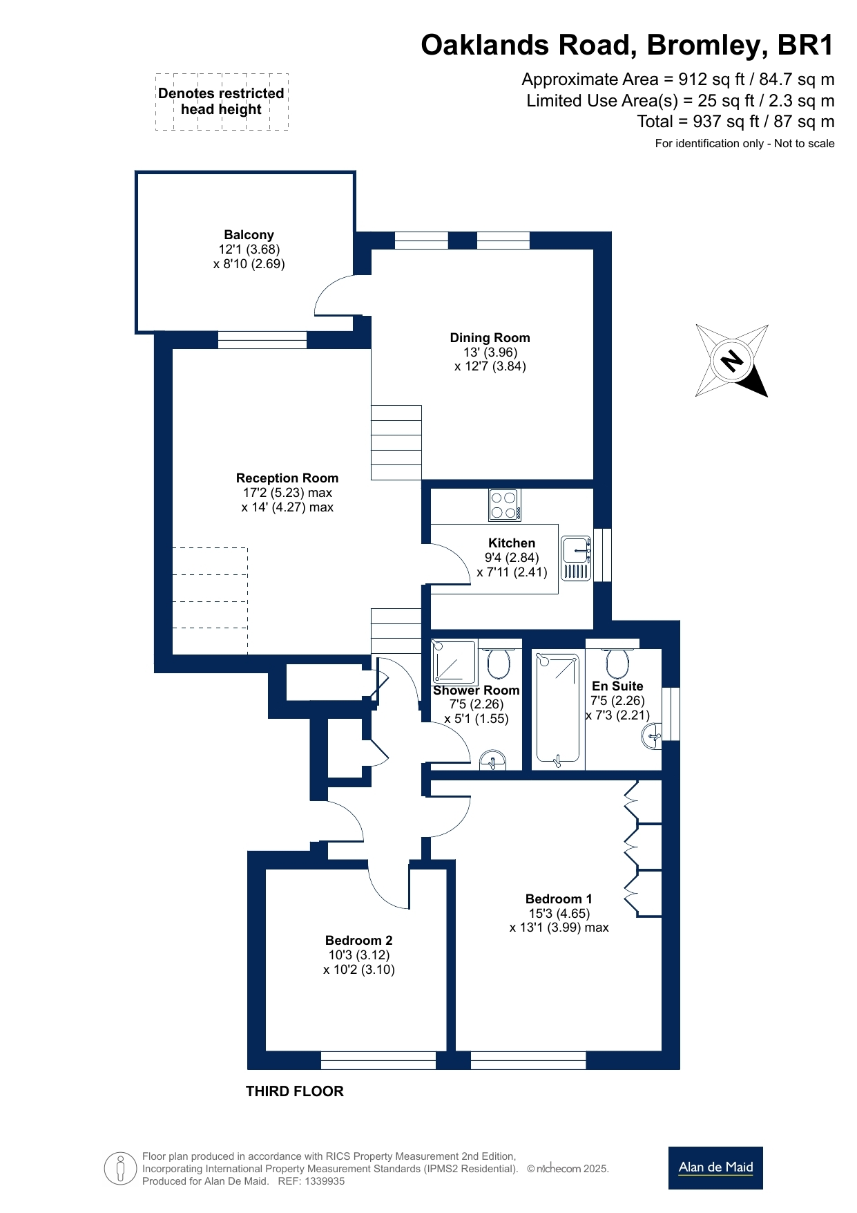 Flat 10, The Chestnuts, 9A, Oaklands Road, Bromley floorplan