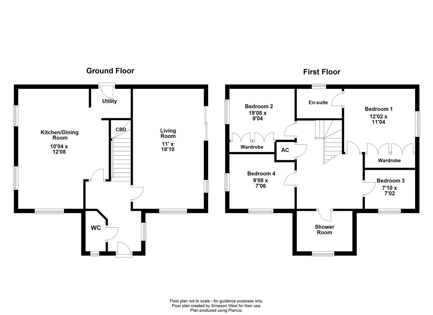 53, Lapwing Close, Corby floorplan