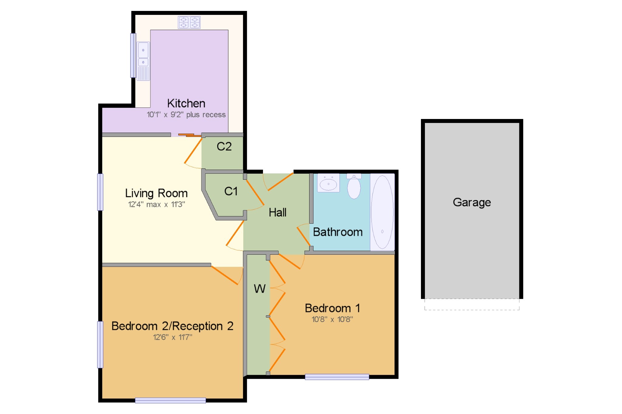 1 Bedrooms Flat for sale in Parkside Court, 43 Gatton Park Road, Redhill, Surrey RH1