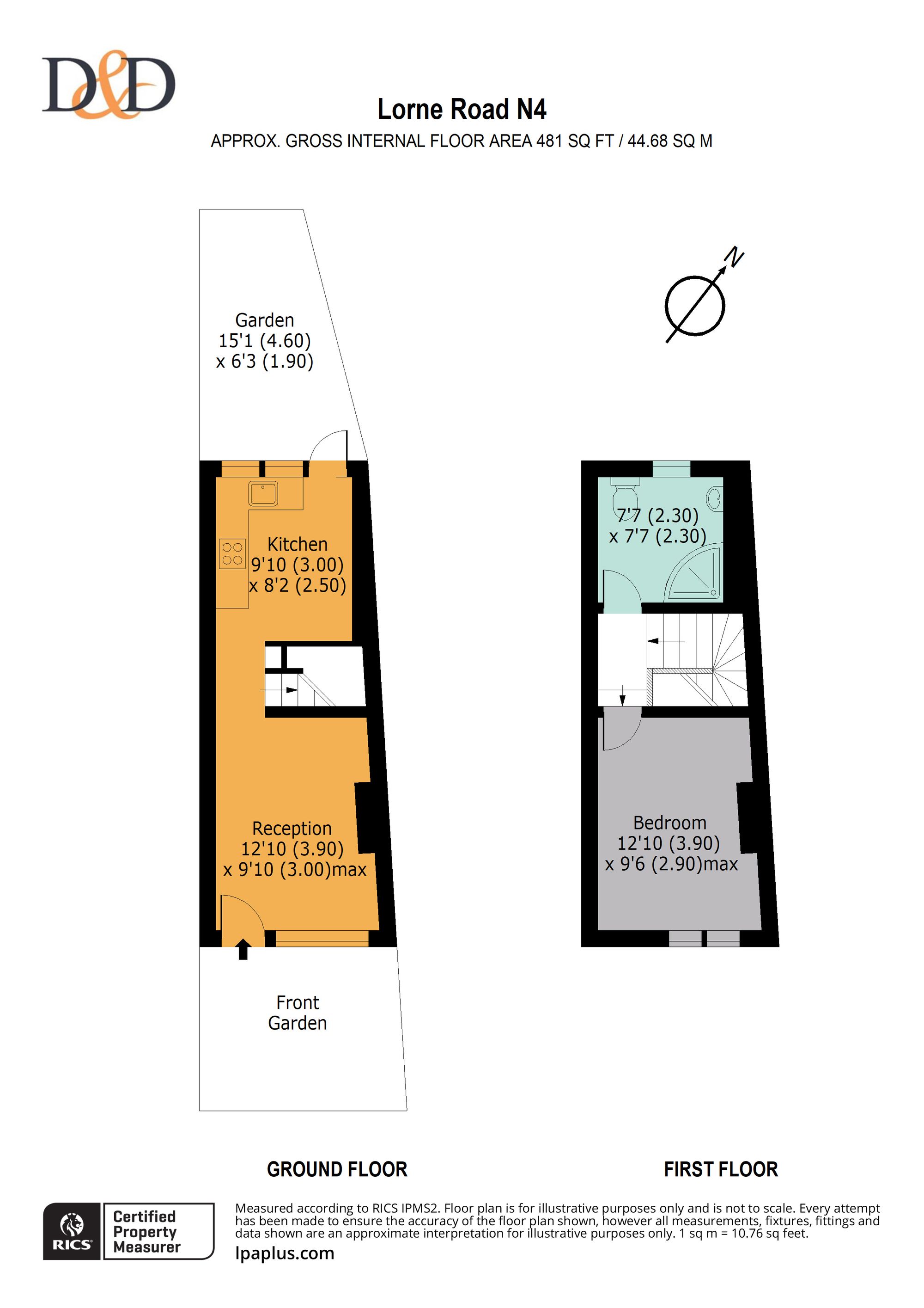 54 Lorne Road, London floorplan