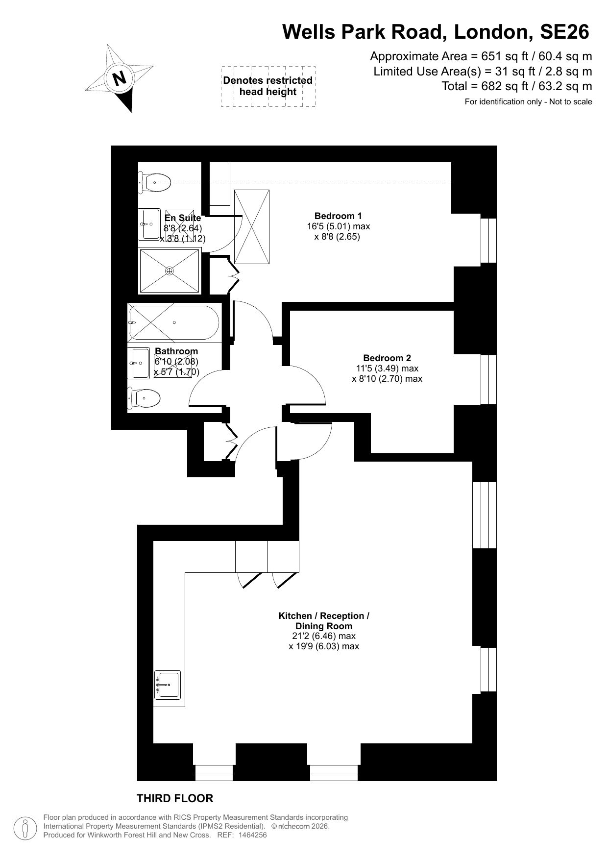 Flat 4, 109, Wells Park Road, London floorplan