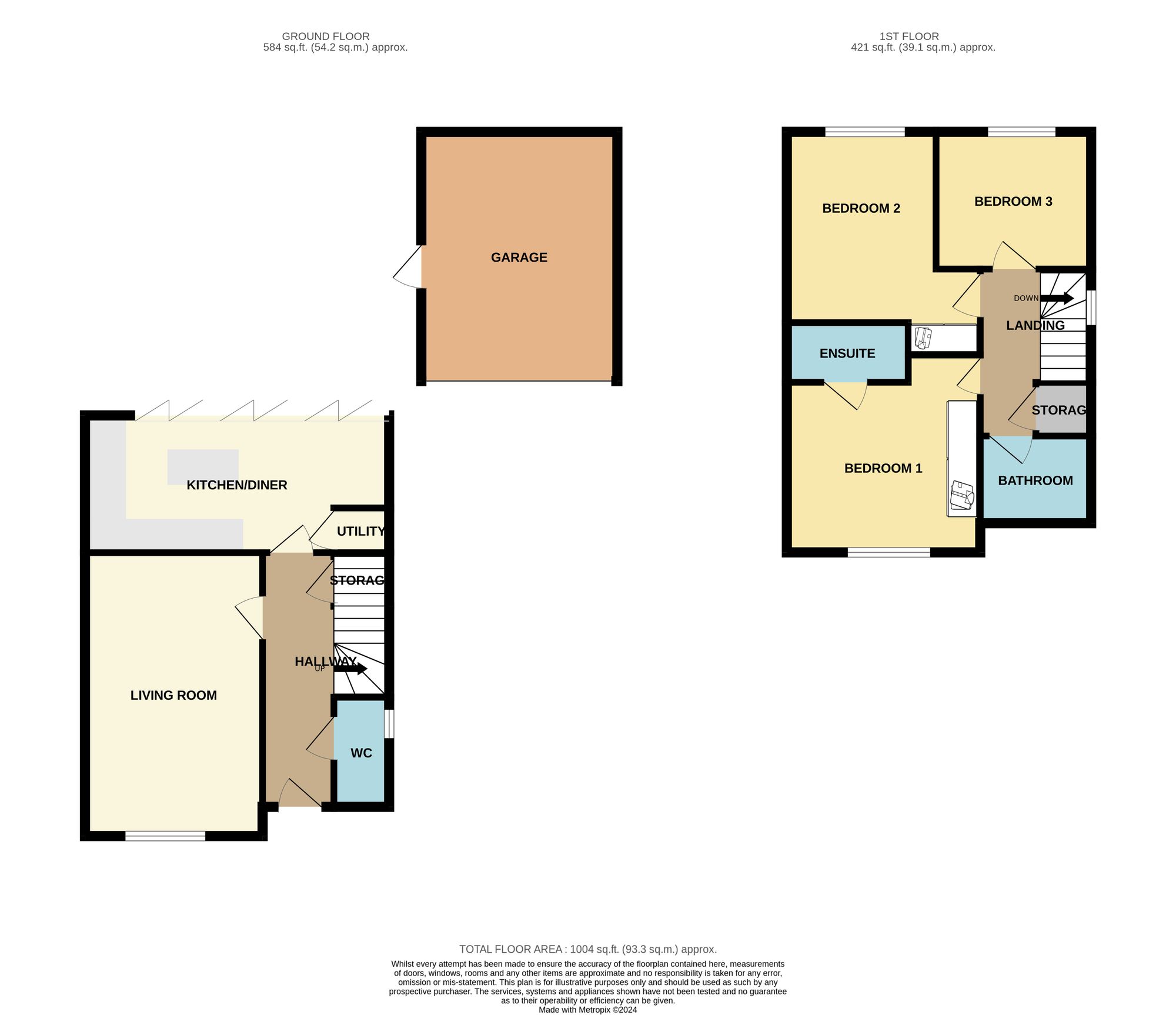 61 Bebington Drive, Basildon floorplan