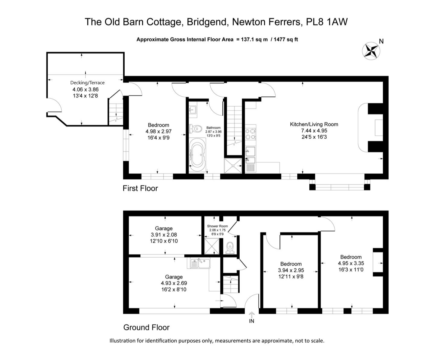 Old Barn Cottage, Bridgend, Plymouth floorplan