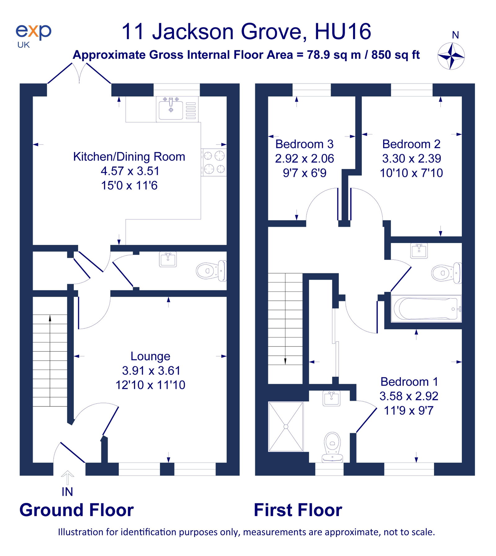 11, Jackson Grove, Cottingham floorplan