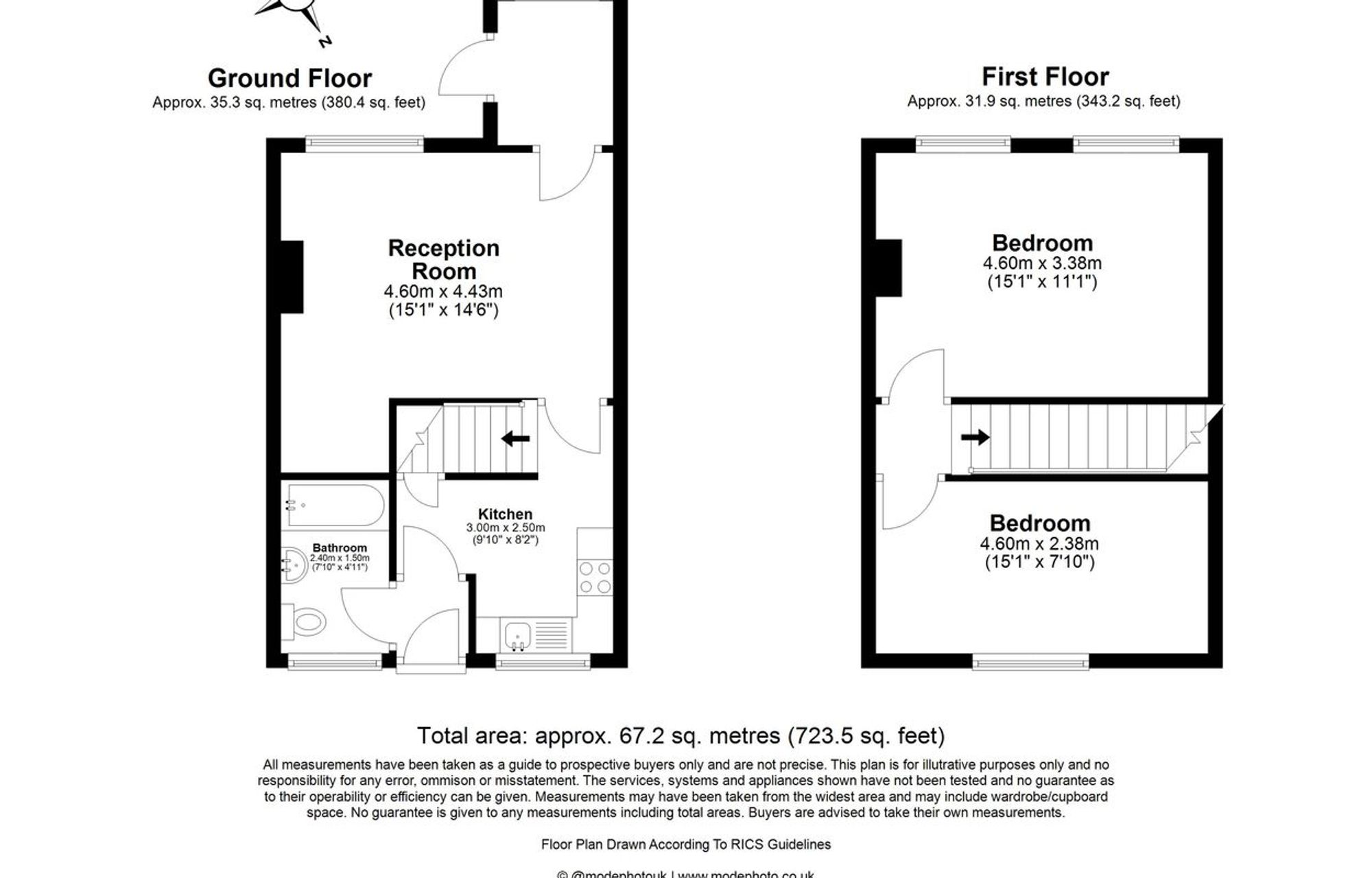 33 Parsonage Street, London floorplan